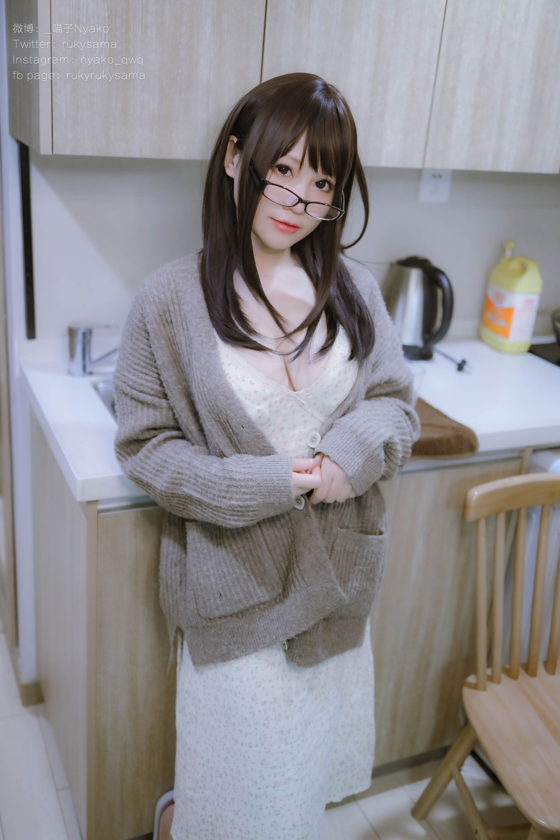 [网红COSER写真] 萌妹子Nyako喵子 - 妄想彼女との同棲生活 之 便服系列