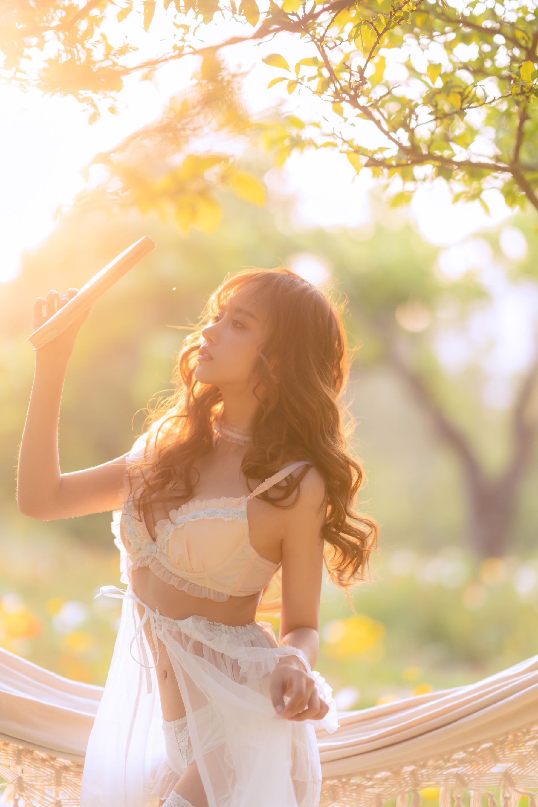 [网红COSER写真] 斗鱼米线线sama写真 - 夏日限定 吊床