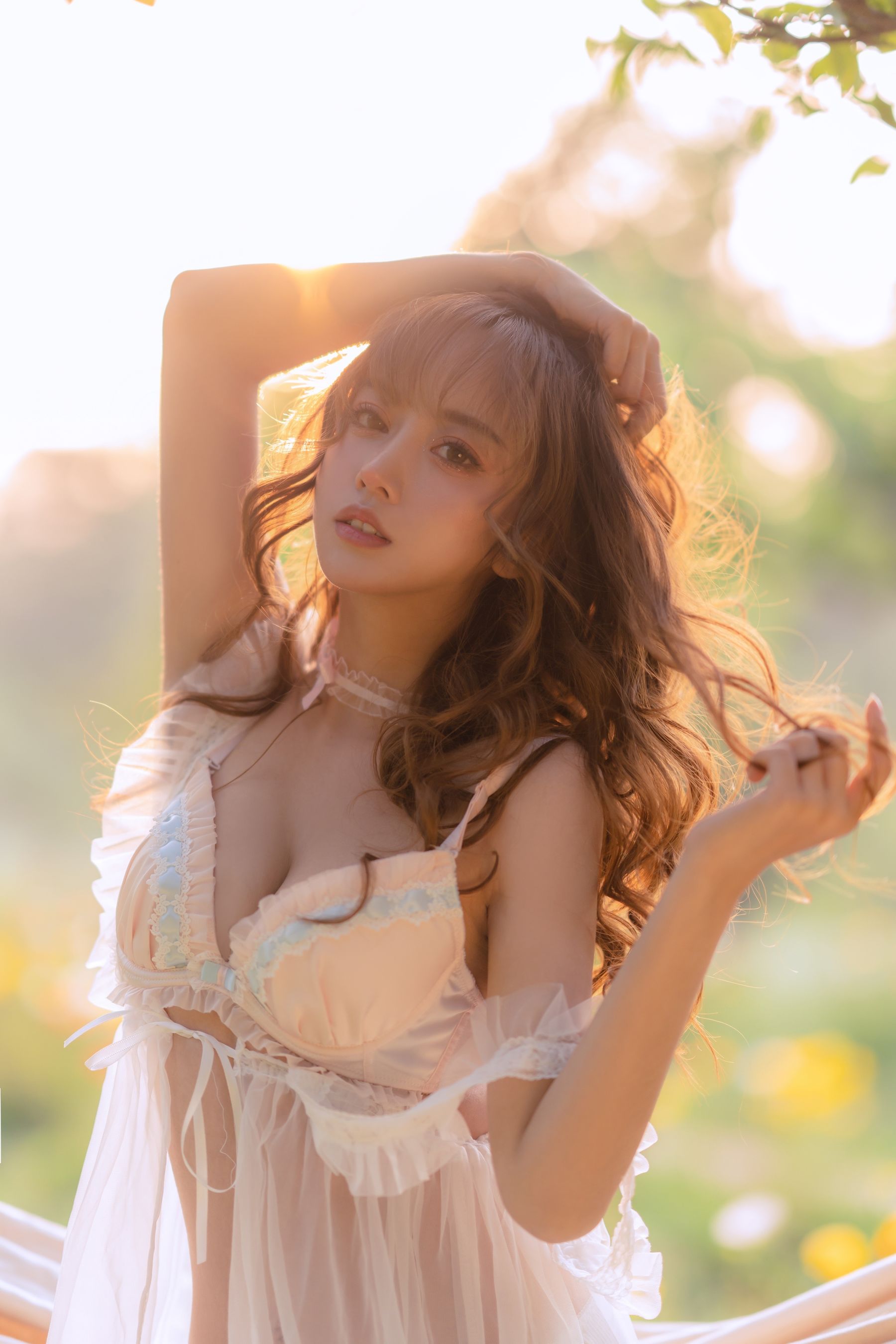 [网红COSER写真] 斗鱼米线线sama写真 - 夏日限定 吊床