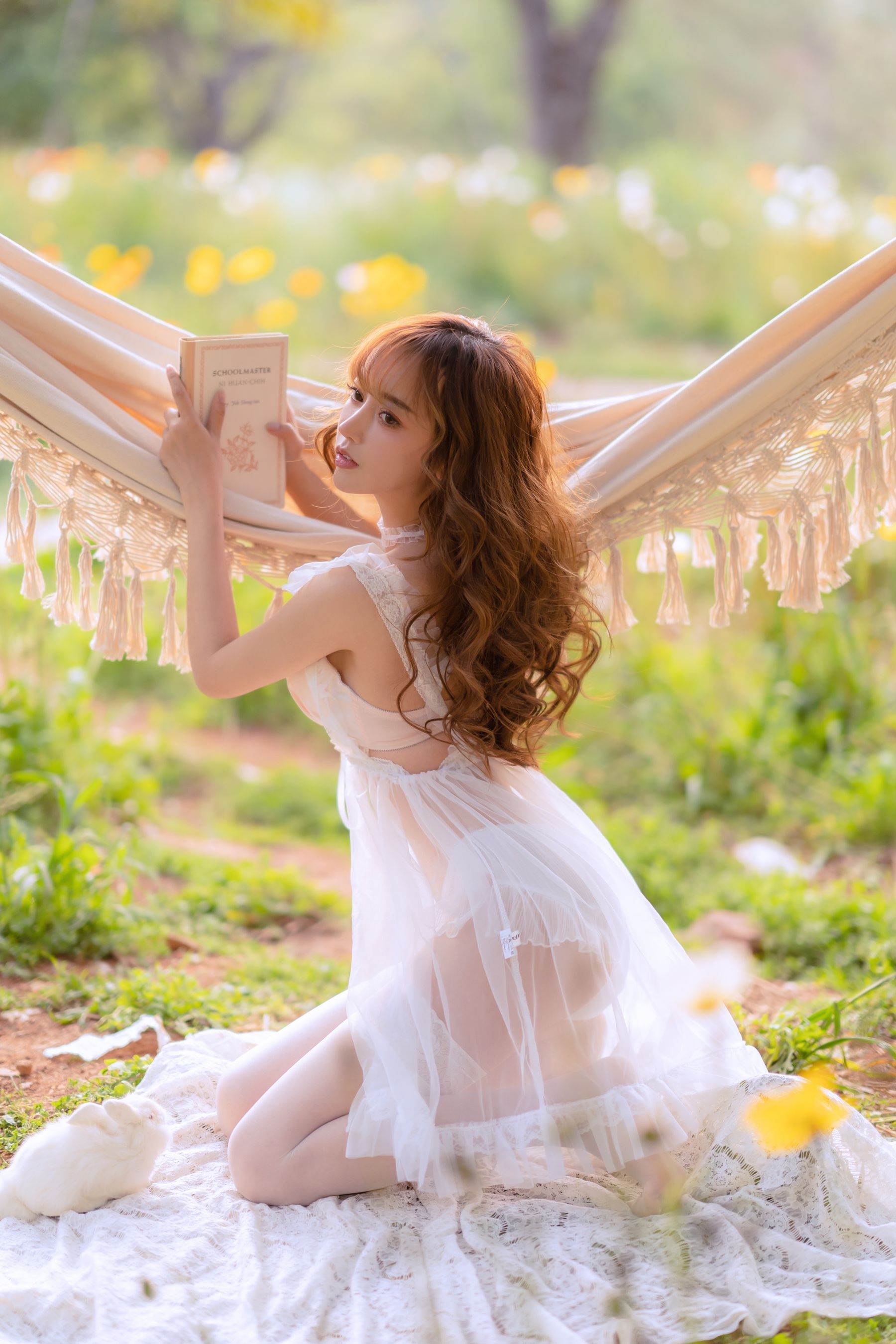 [网红COSER写真] 斗鱼米线线sama写真 - 夏日限定 吊床