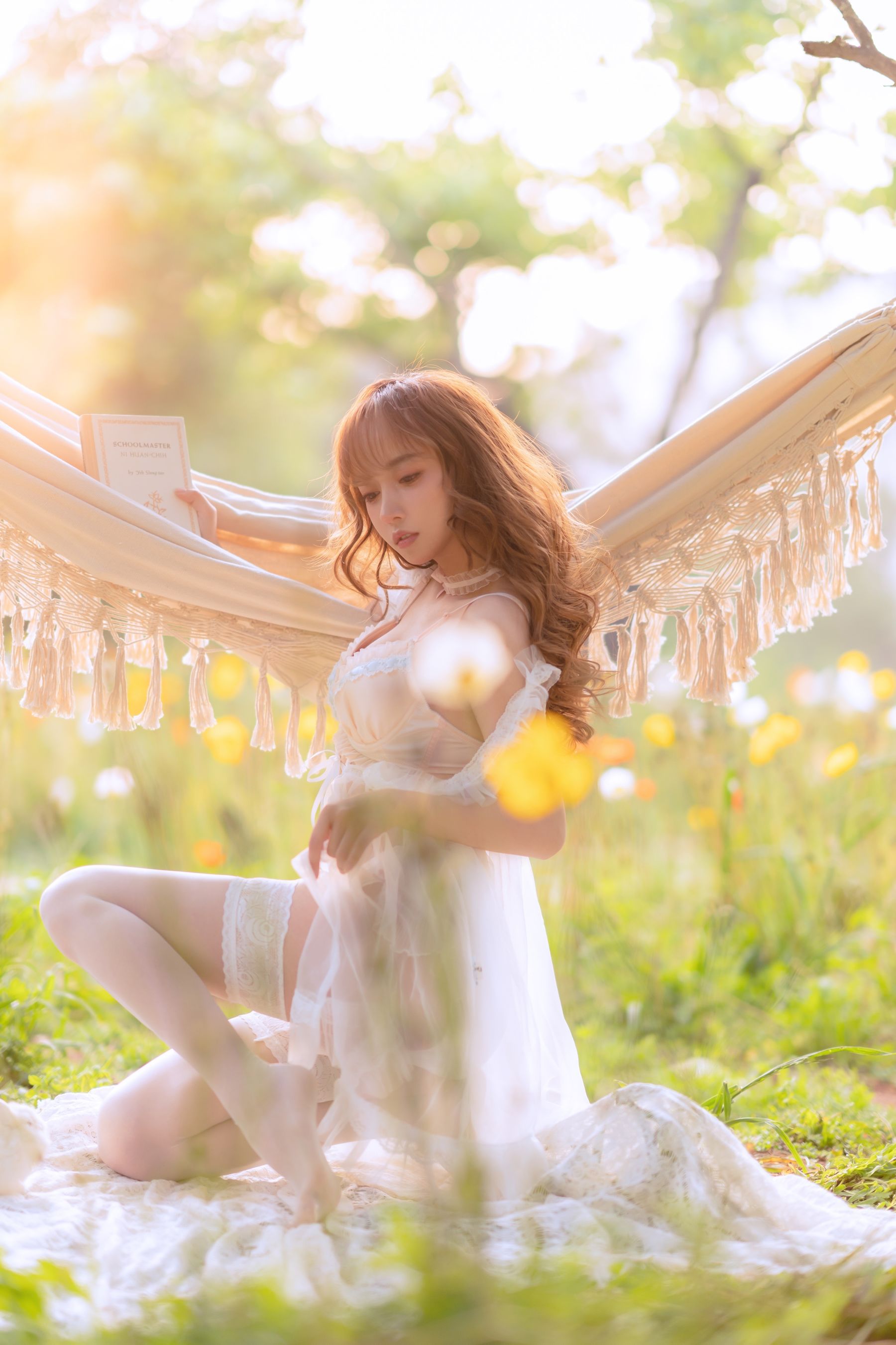[网红COSER写真] 斗鱼米线线sama写真 - 夏日限定 吊床