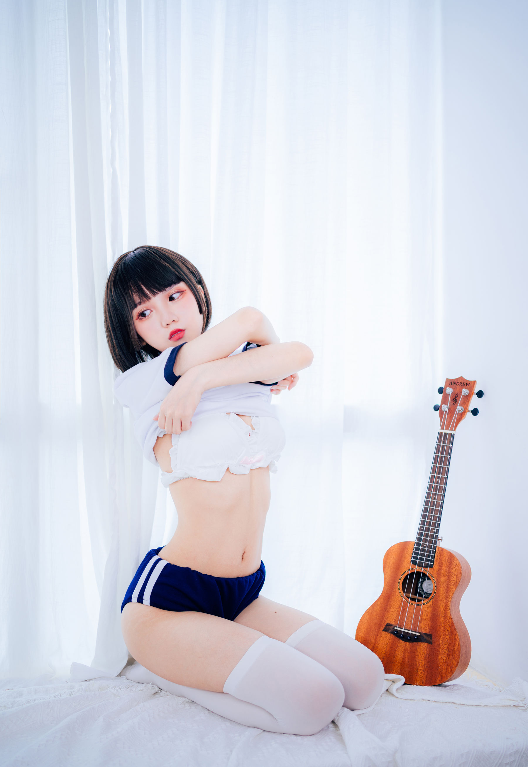 [网红COSER写真] 动漫博主果咩酱w - 体操服