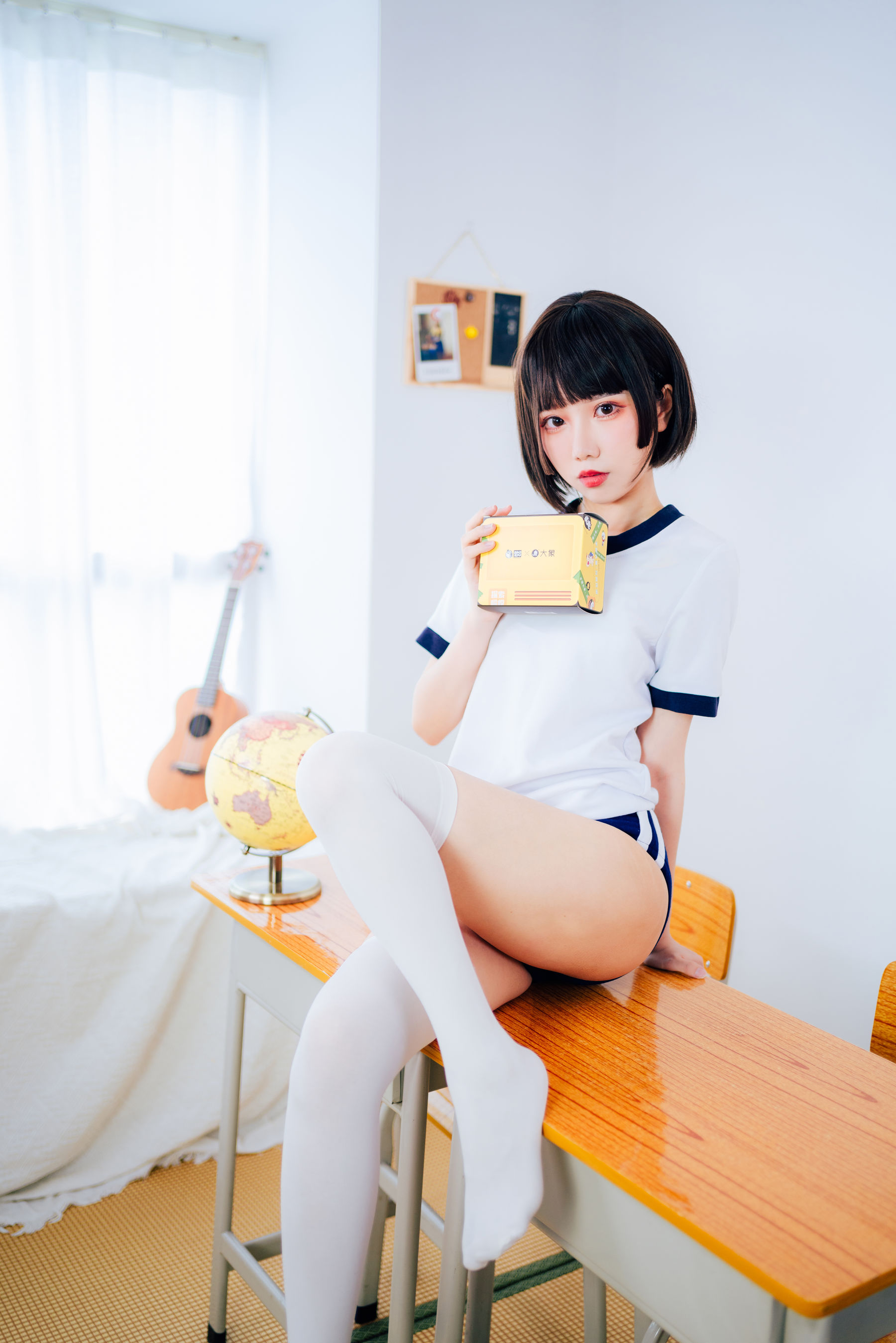 [网红COSER写真] 动漫博主果咩酱w - 体操服