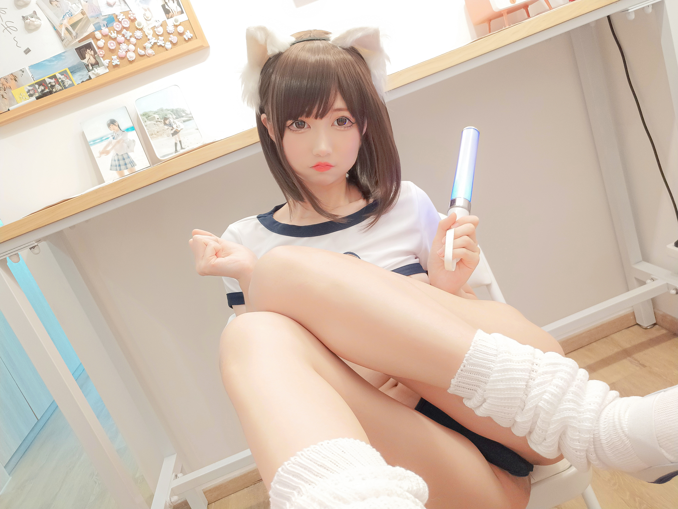 [网红COSER写真] NAGISA魔物喵 - 猫の運動服