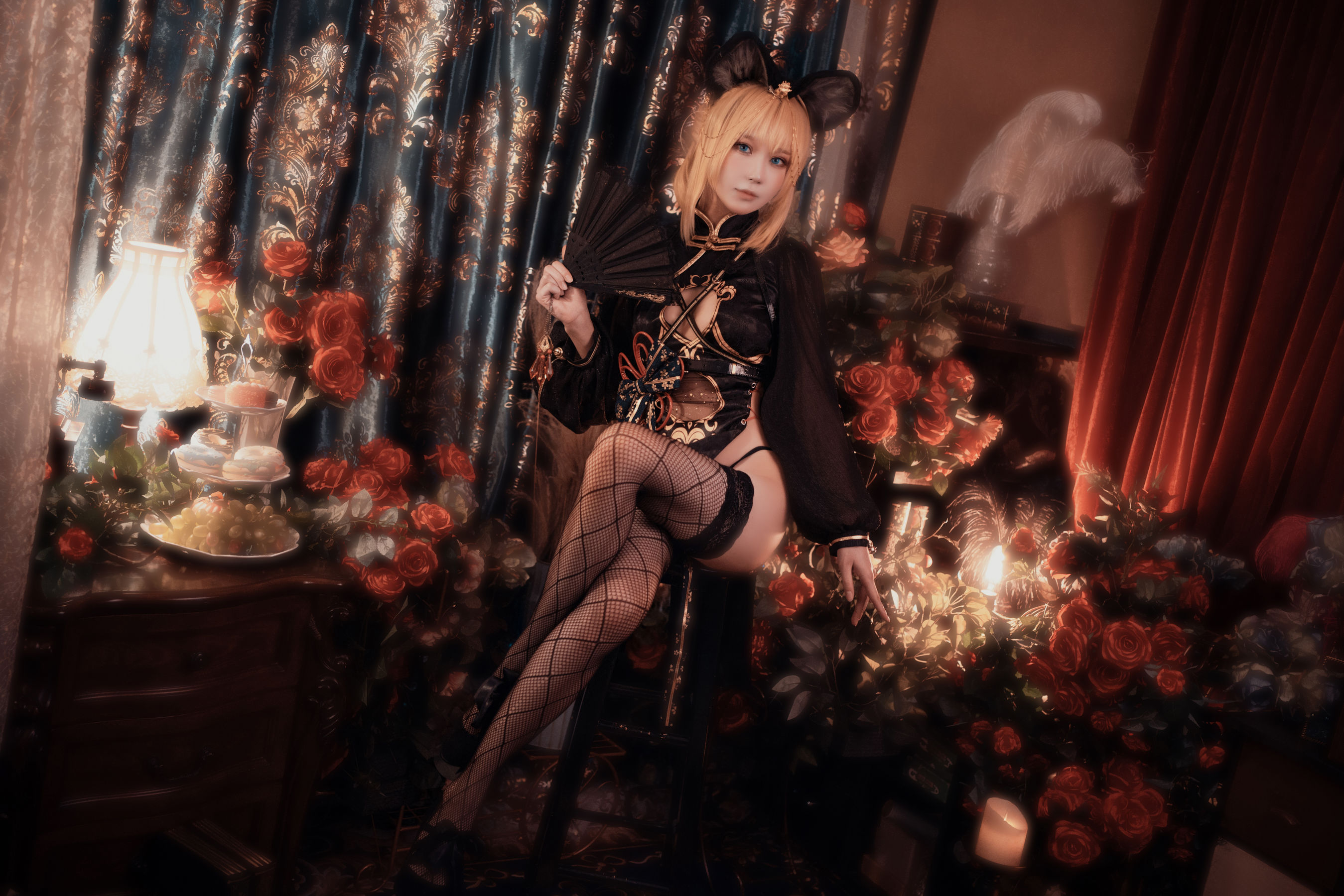 [网红COSER写真] 动漫博主阿包也是兔娘 - 只属于你旗袍