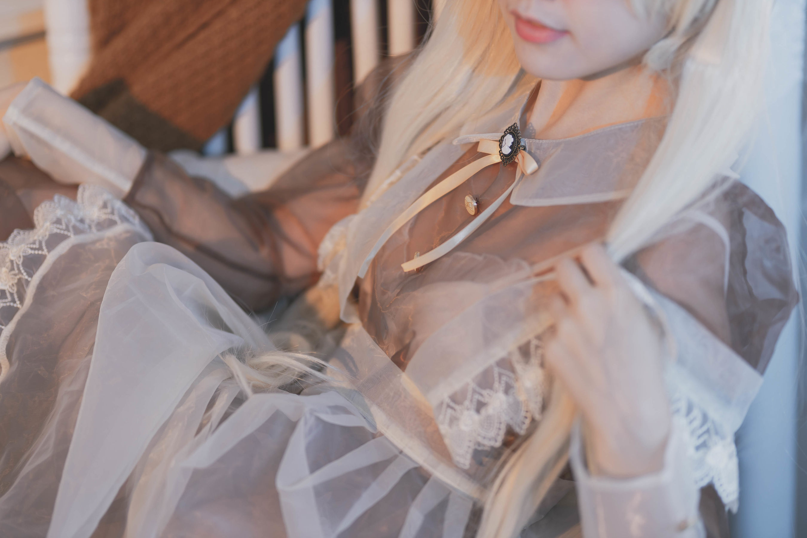 [网红COSER写真] 福利姬嘎潼 - 透明女仆