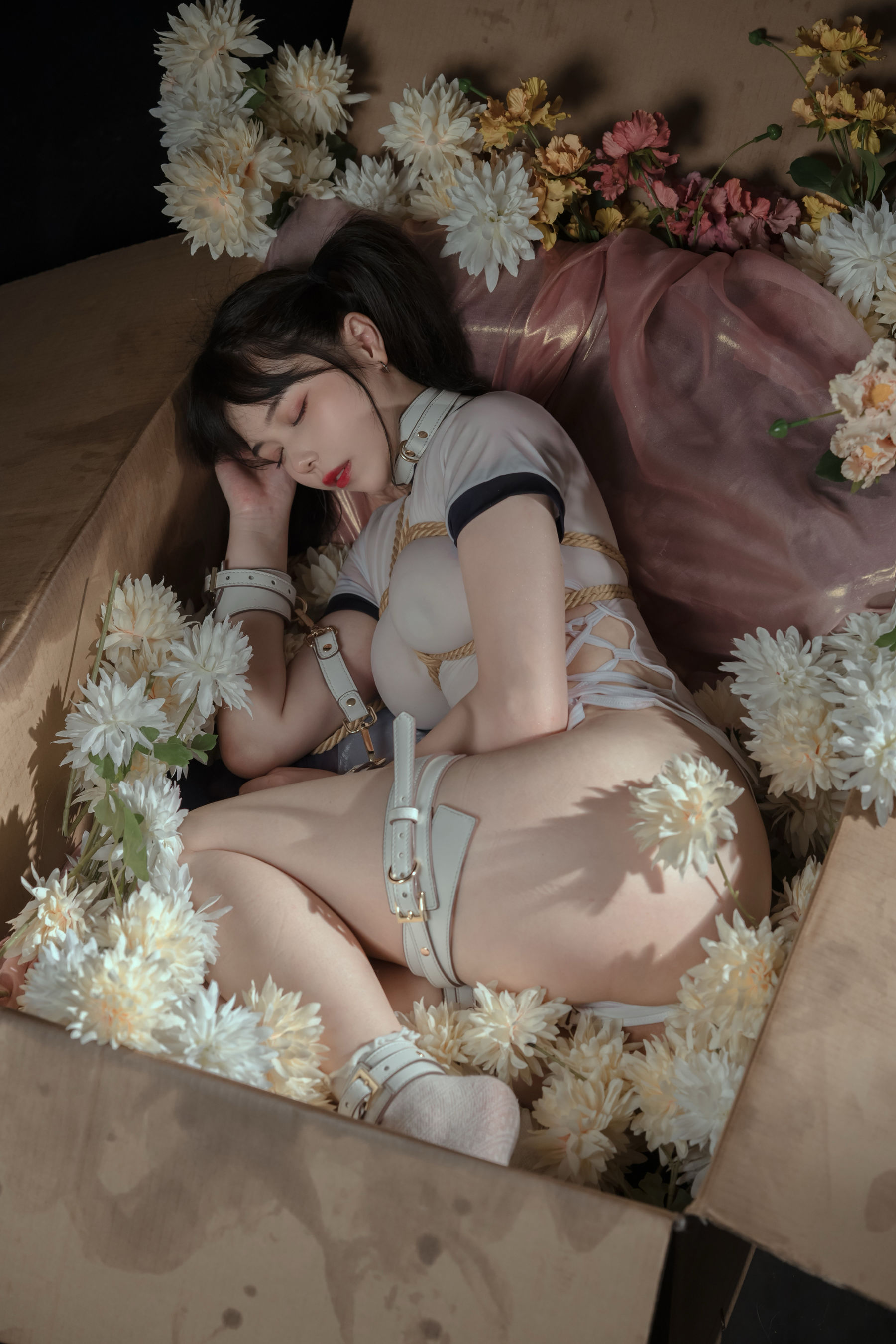 [网红COSER写真] 七月喵子 - 体操服