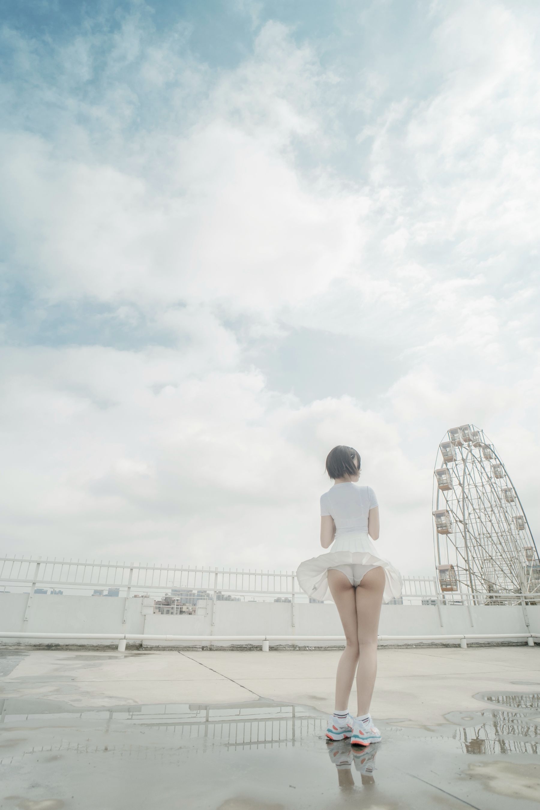 [网红COSER写真] 鬼马少女阿薰kaOri - 天台