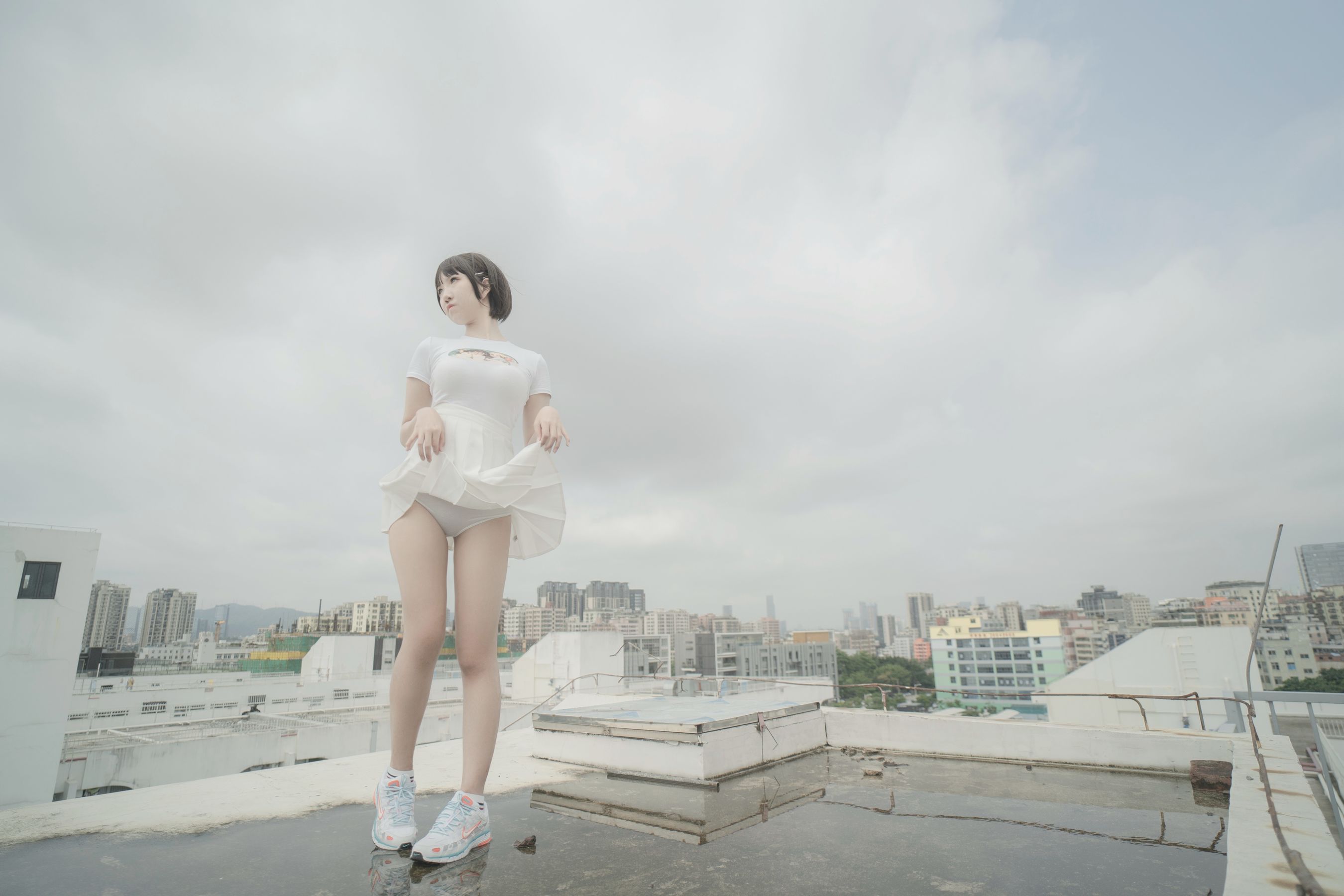 [网红COSER写真] 鬼马少女阿薰kaOri - 天台