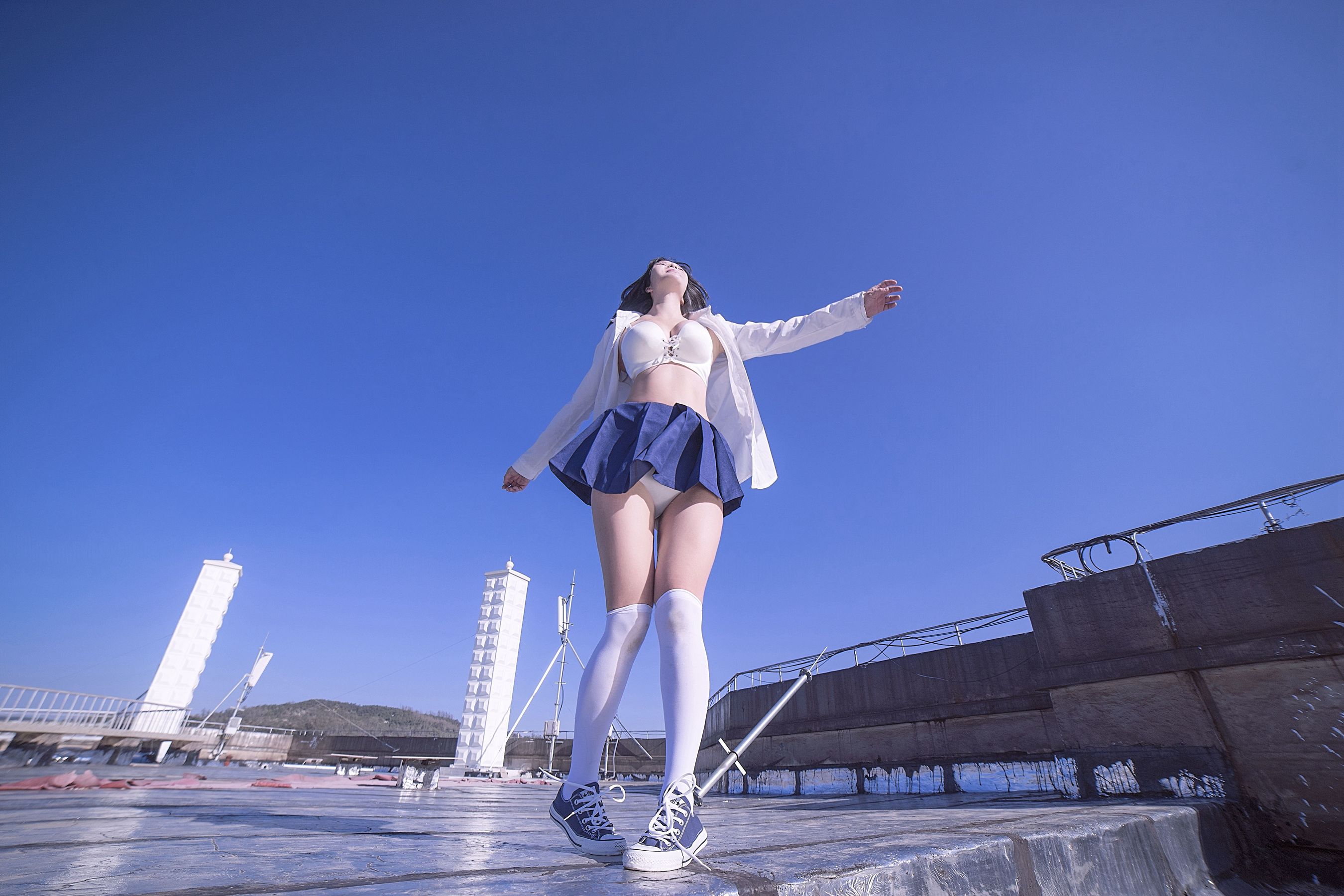 [网红COSER写真] 菟菟 - JK