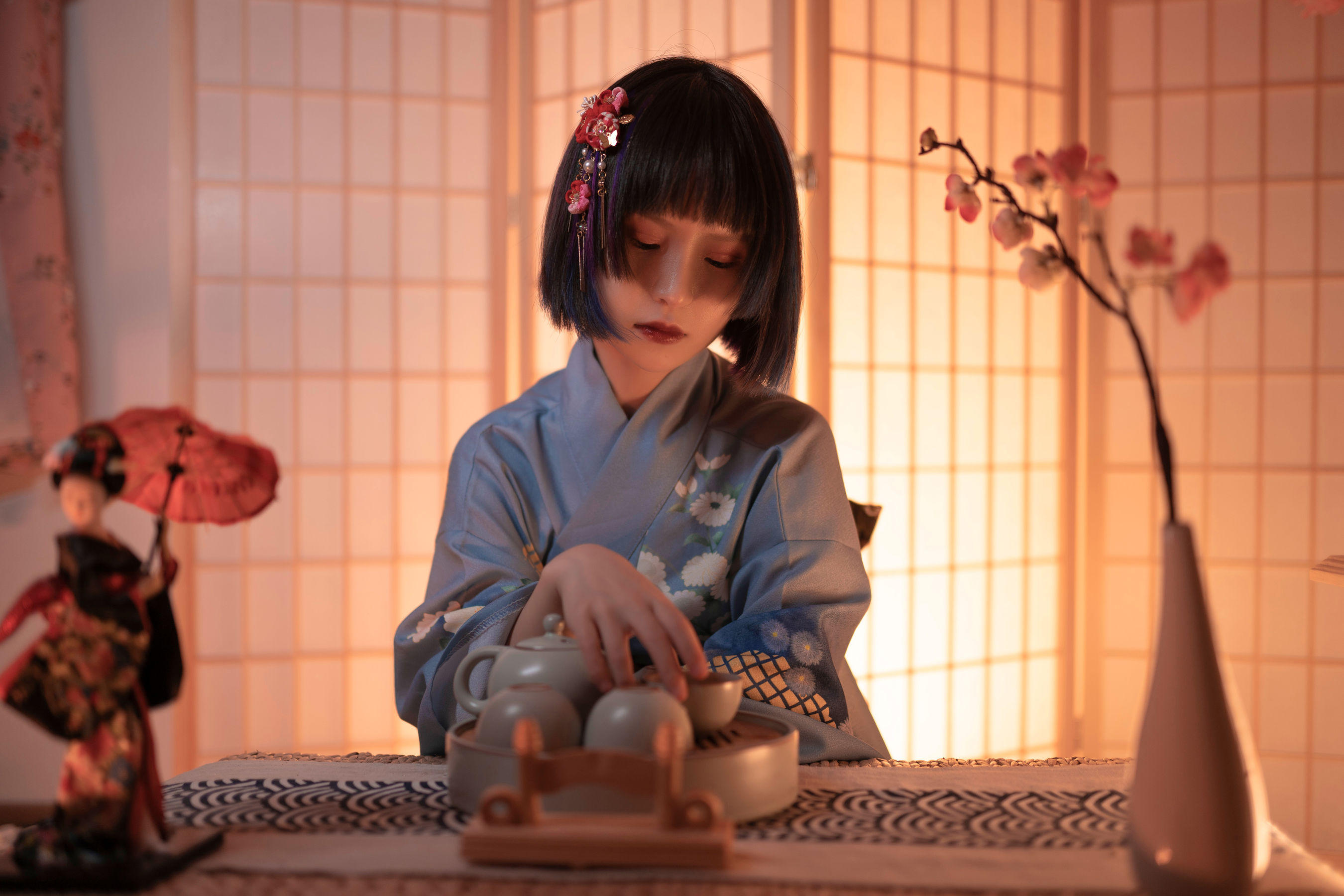 [网红COSER写真] 美少女晕崽 - 樱之诱惑