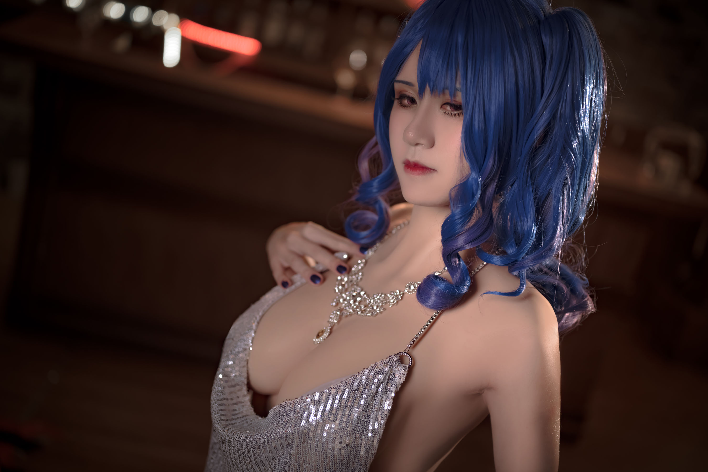 [网红COSER写真] 动漫博主桜满三时 - 圣路易斯 礼服
