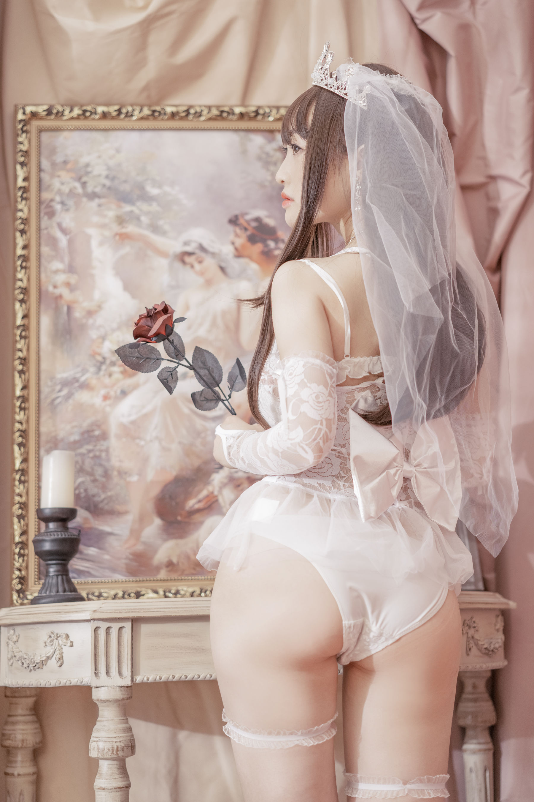 [网红COSER写真] 动漫博主脱尾巴Mizuki - 婚纱