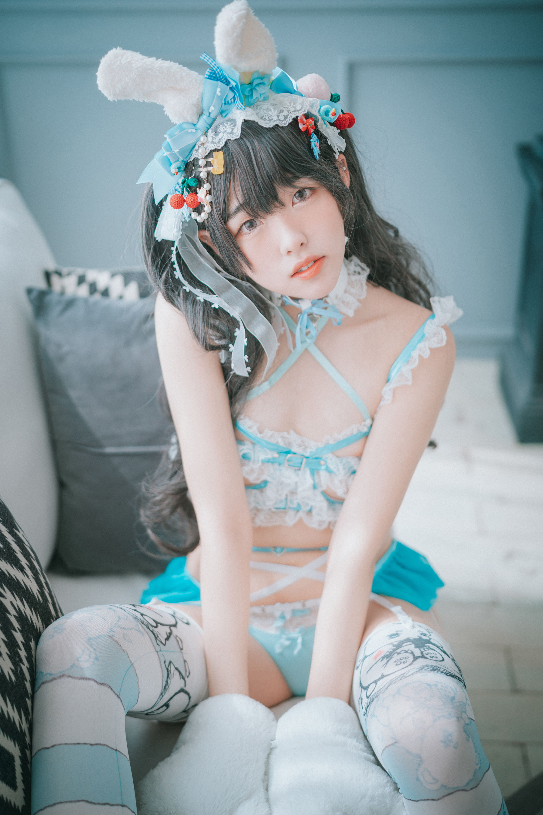 [DJAWA]  Sonson - Turquoise Bunny 写真套图