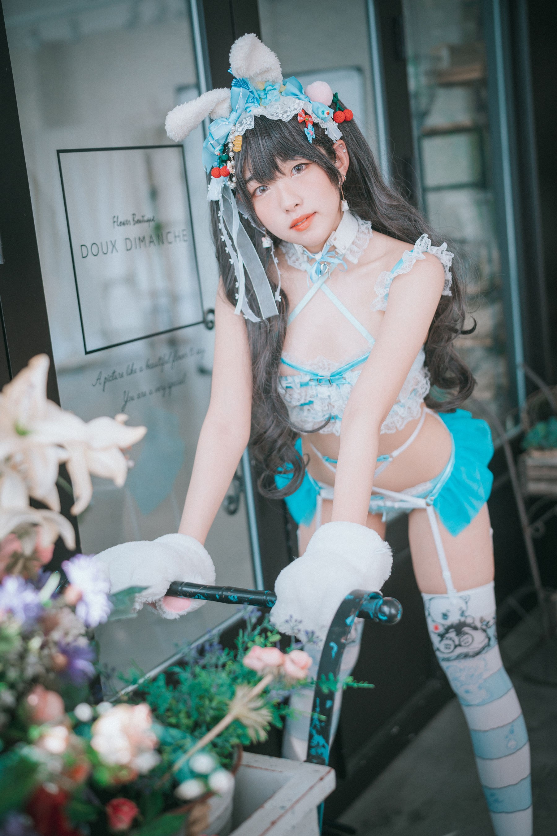 [DJAWA]  Sonson - Turquoise Bunny 写真套图