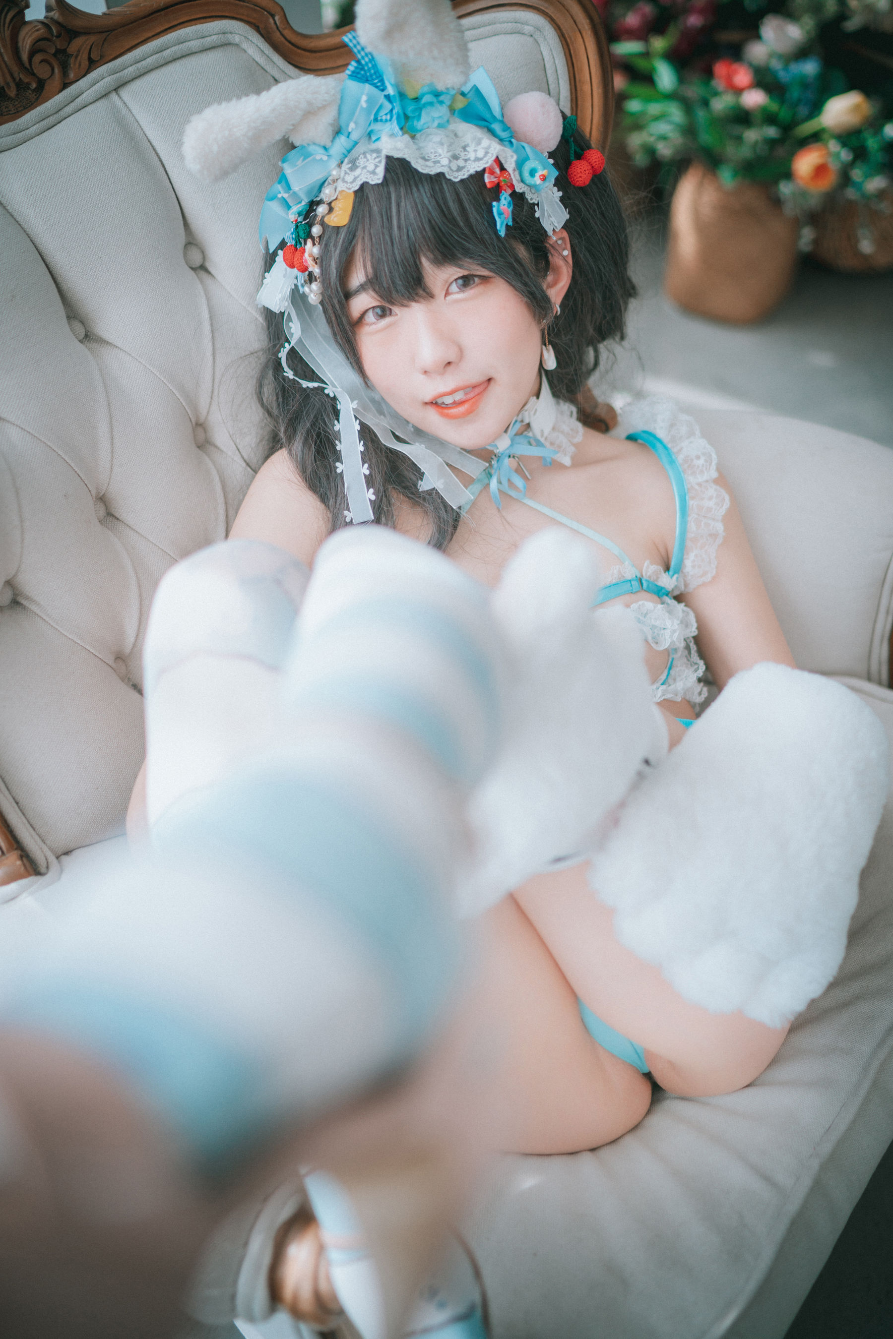 [DJAWA]  Sonson - Turquoise Bunny 写真套图