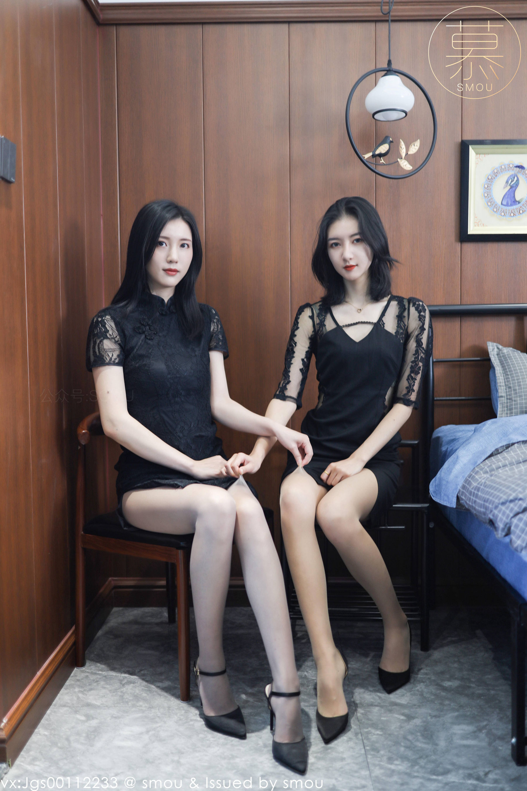 [丝慕SMOU] 蜜系列 M013 紫宁&茗茗 丝袜美腿套图