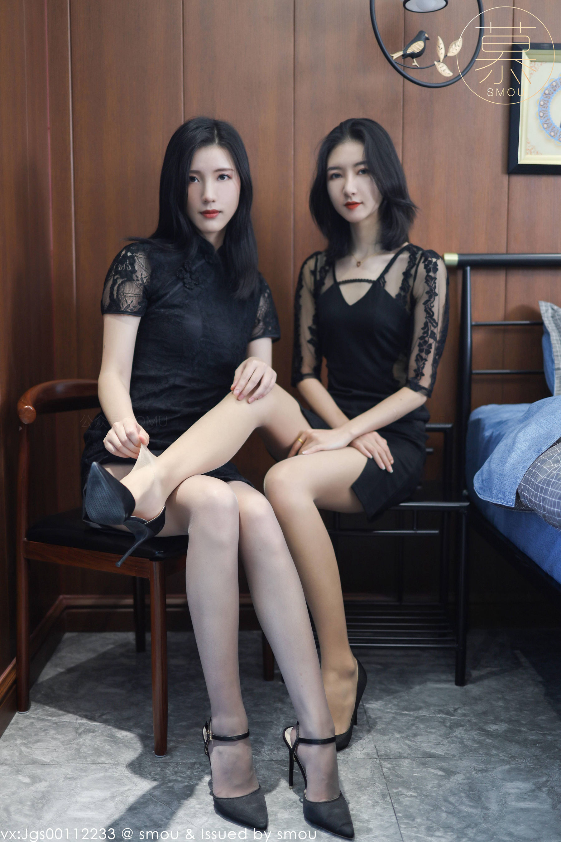 [丝慕SMOU] 蜜系列 M013 紫宁&茗茗 丝袜美腿套图