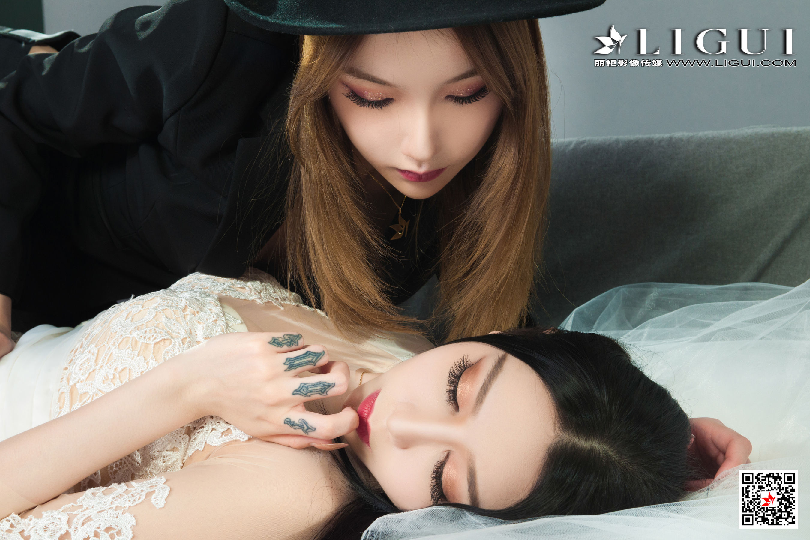 [丽柜Ligui] Model 兔子&心心 《双生花-一吻定情》