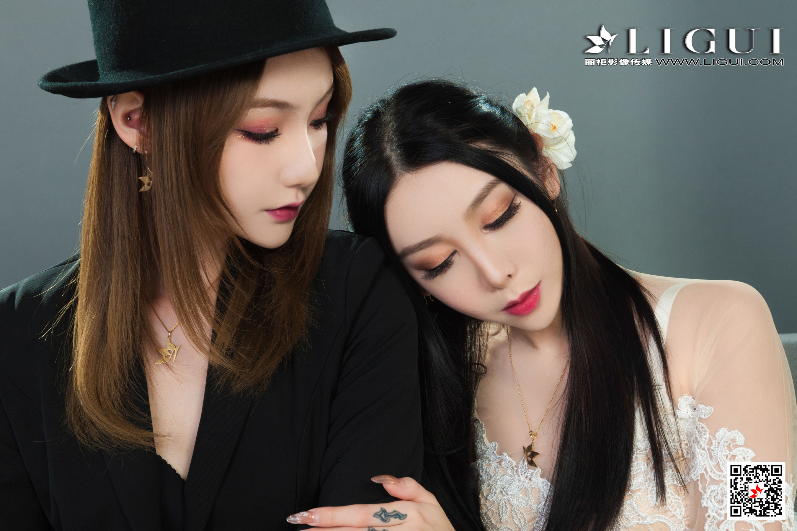 [丽柜Ligui] Model 兔子&心心 《双生花-一吻定情》