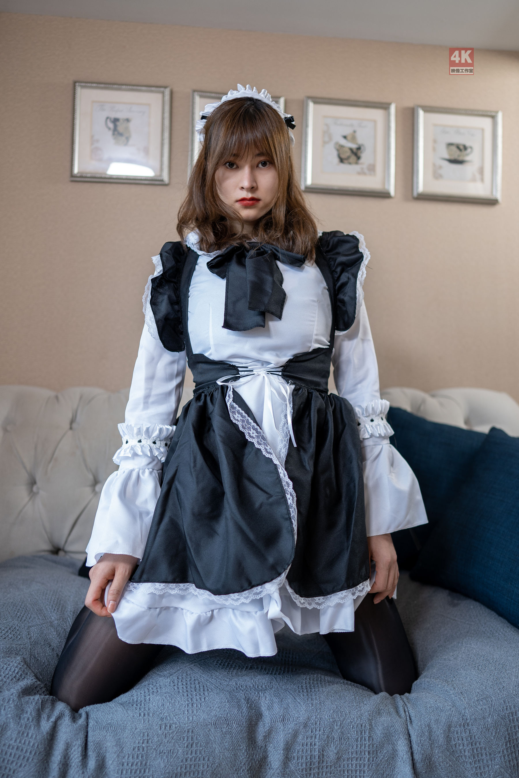 [丽柜Ligui] 网络丽人 Model 奈沐子 《女仆裙装》