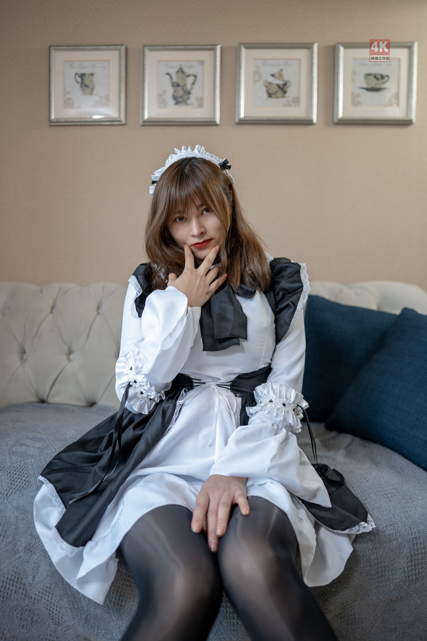 [丽柜Ligui] 网络丽人 Model 奈沐子 《女仆裙装》