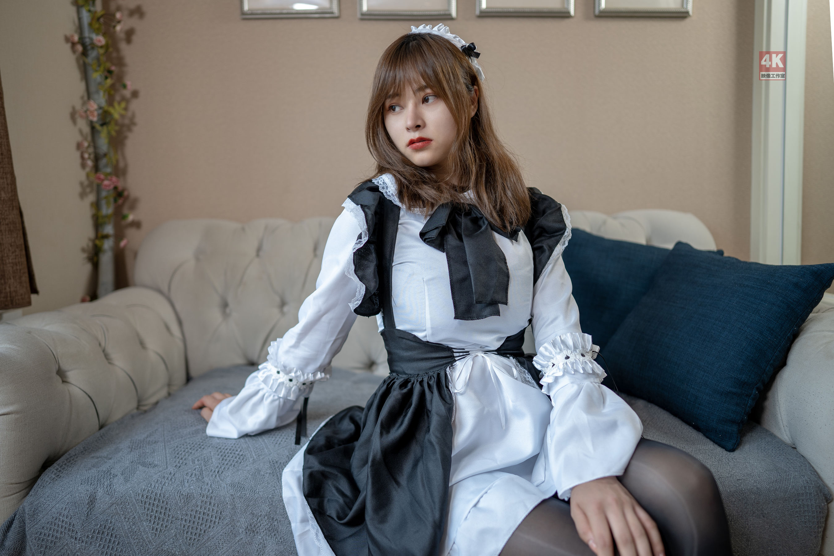 [丽柜Ligui] 网络丽人 Model 奈沐子 《女仆裙装》