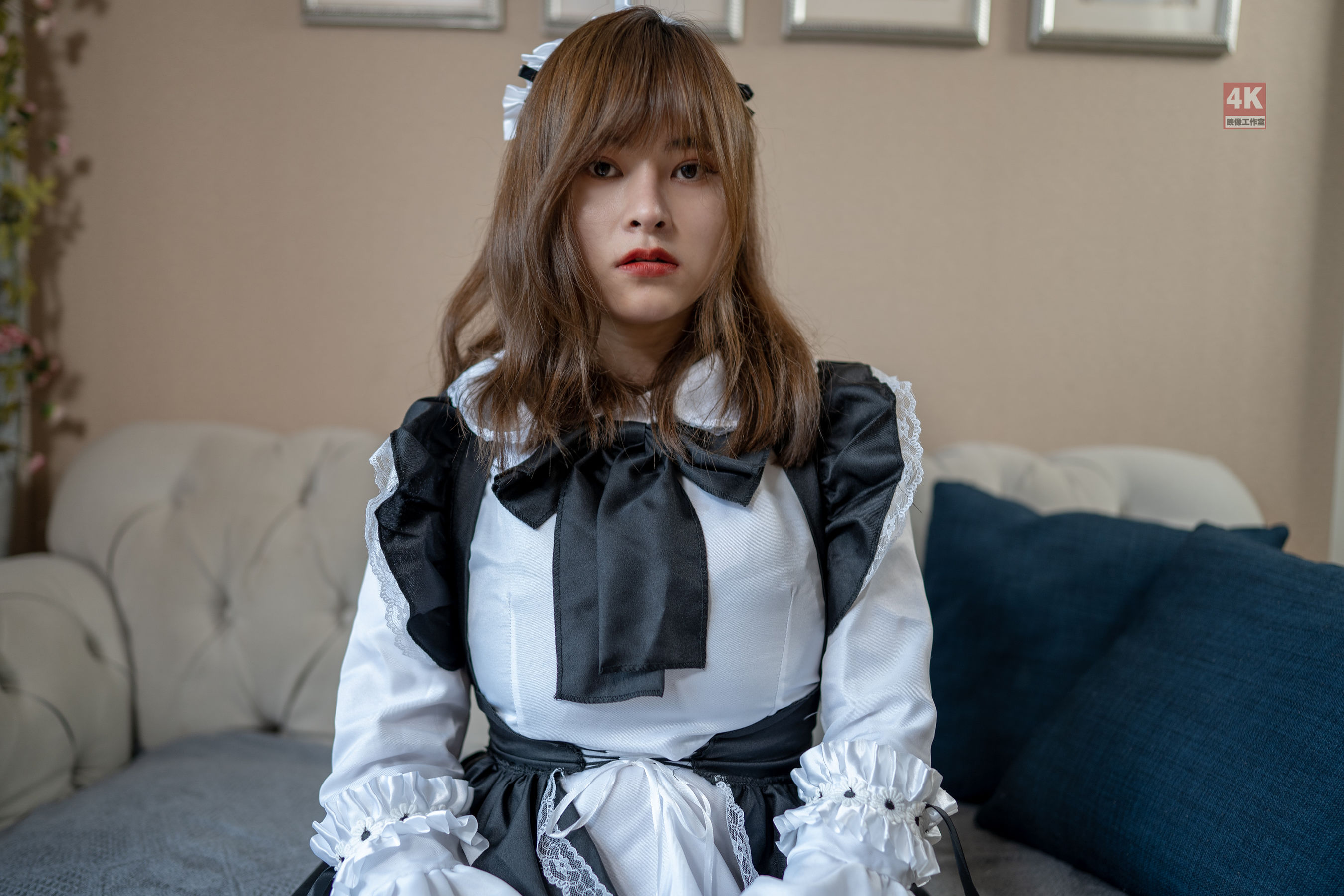[丽柜Ligui] 网络丽人 Model 奈沐子 《女仆裙装》