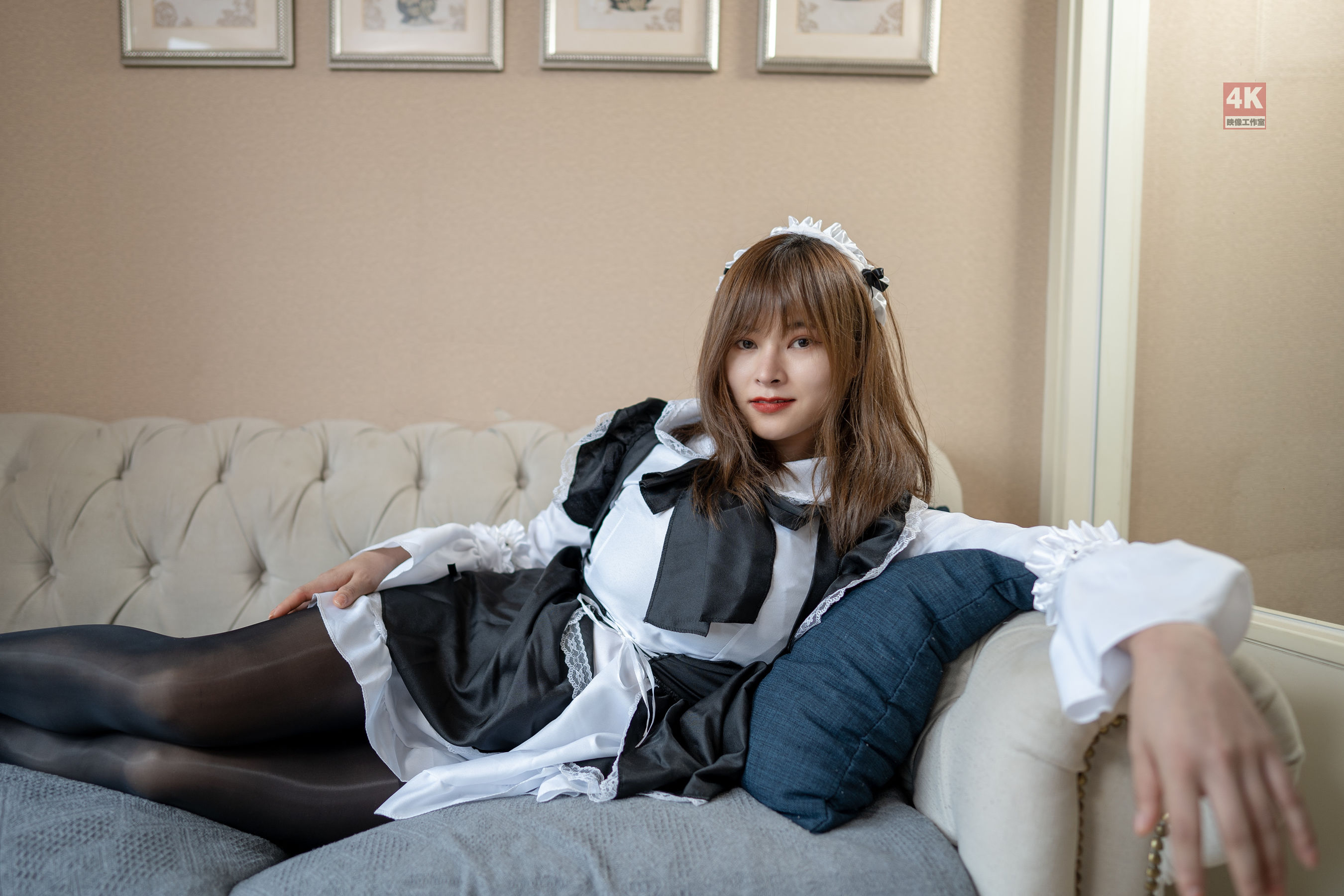 [丽柜Ligui] 网络丽人 Model 奈沐子 《女仆裙装》