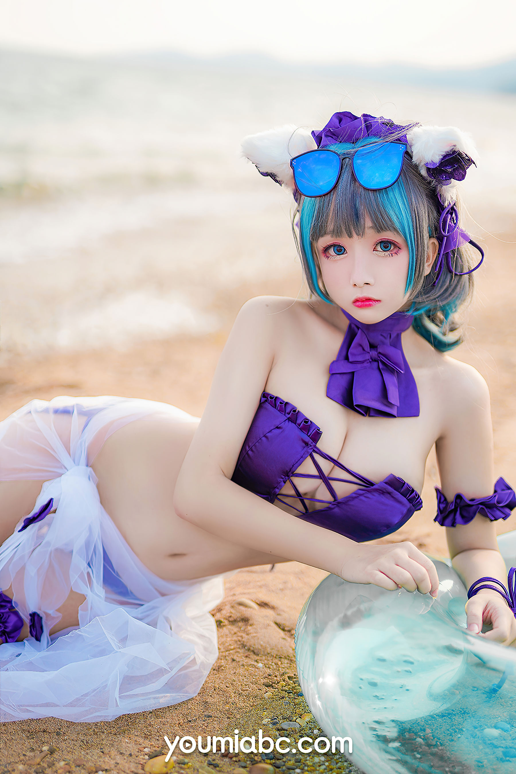 [尤蜜YouMi]  奶泡娇 - 泳装柴郡猫