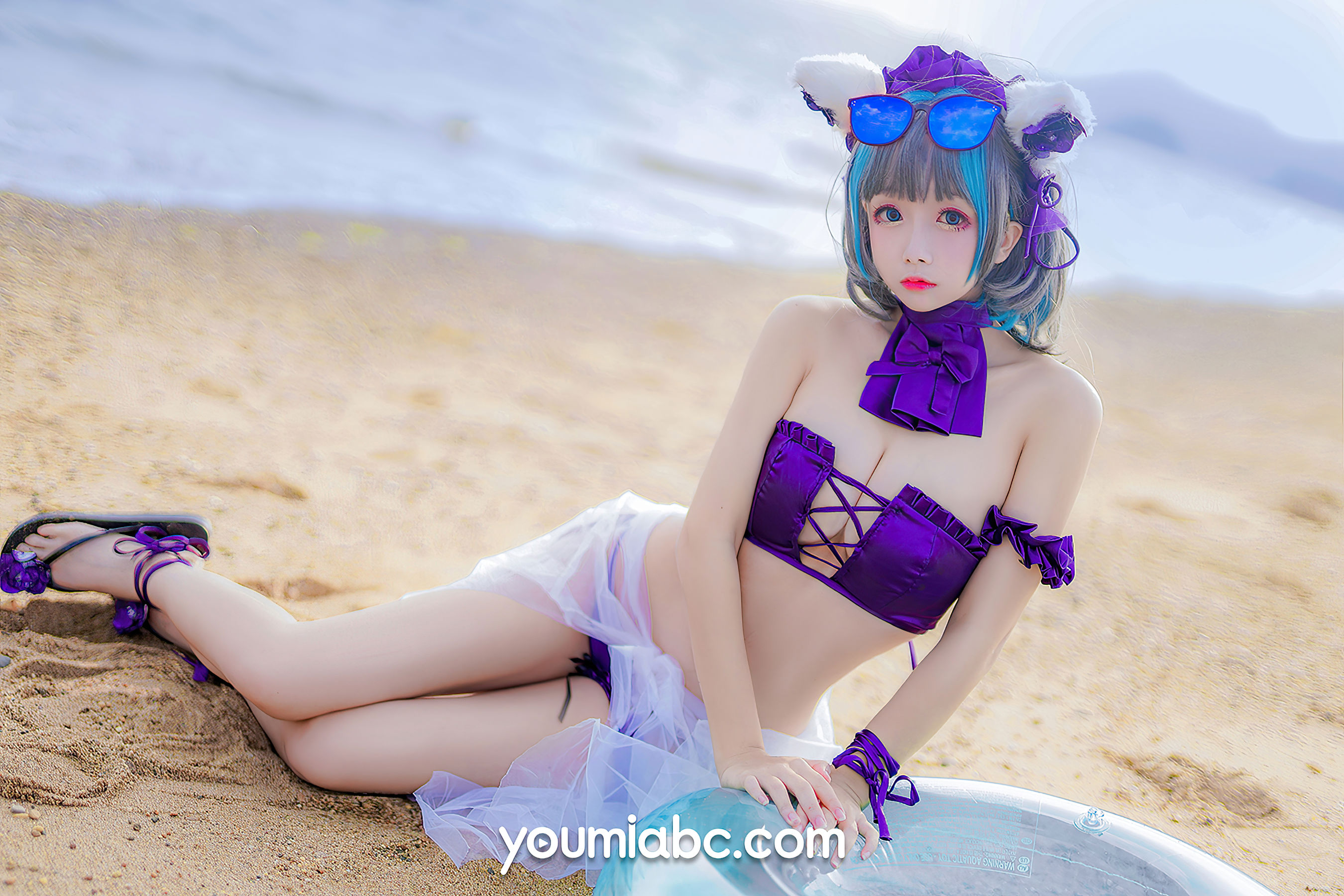 [尤蜜YouMi]  奶泡娇 - 泳装柴郡猫