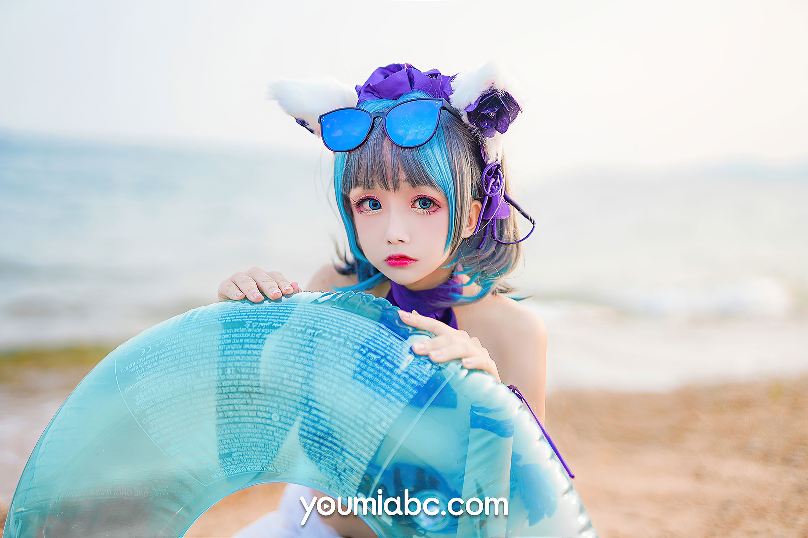 [尤蜜YouMi]  奶泡娇 - 泳装柴郡猫
