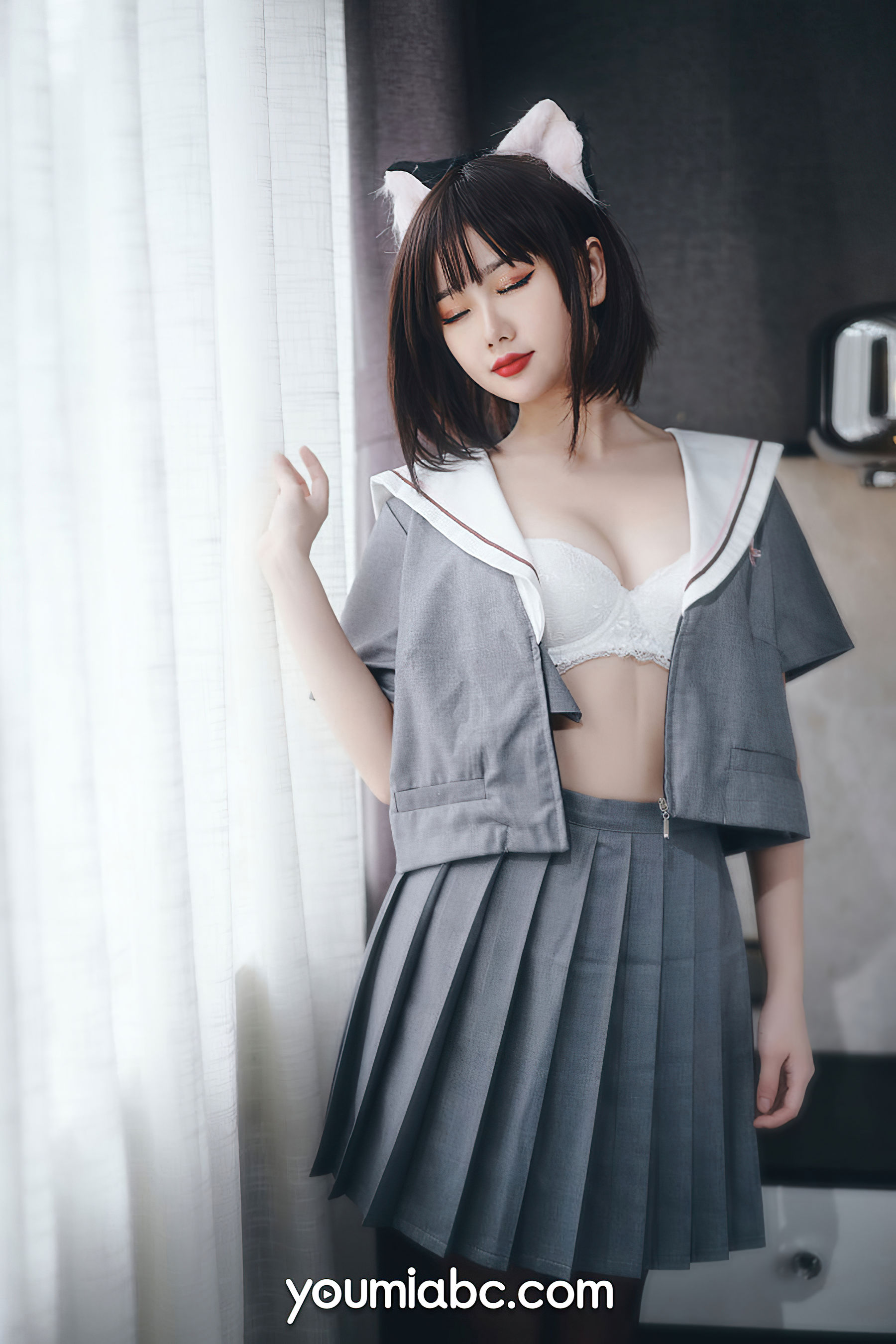 [尤蜜YouMi]  您的蛋蛋 - 制服猫娘