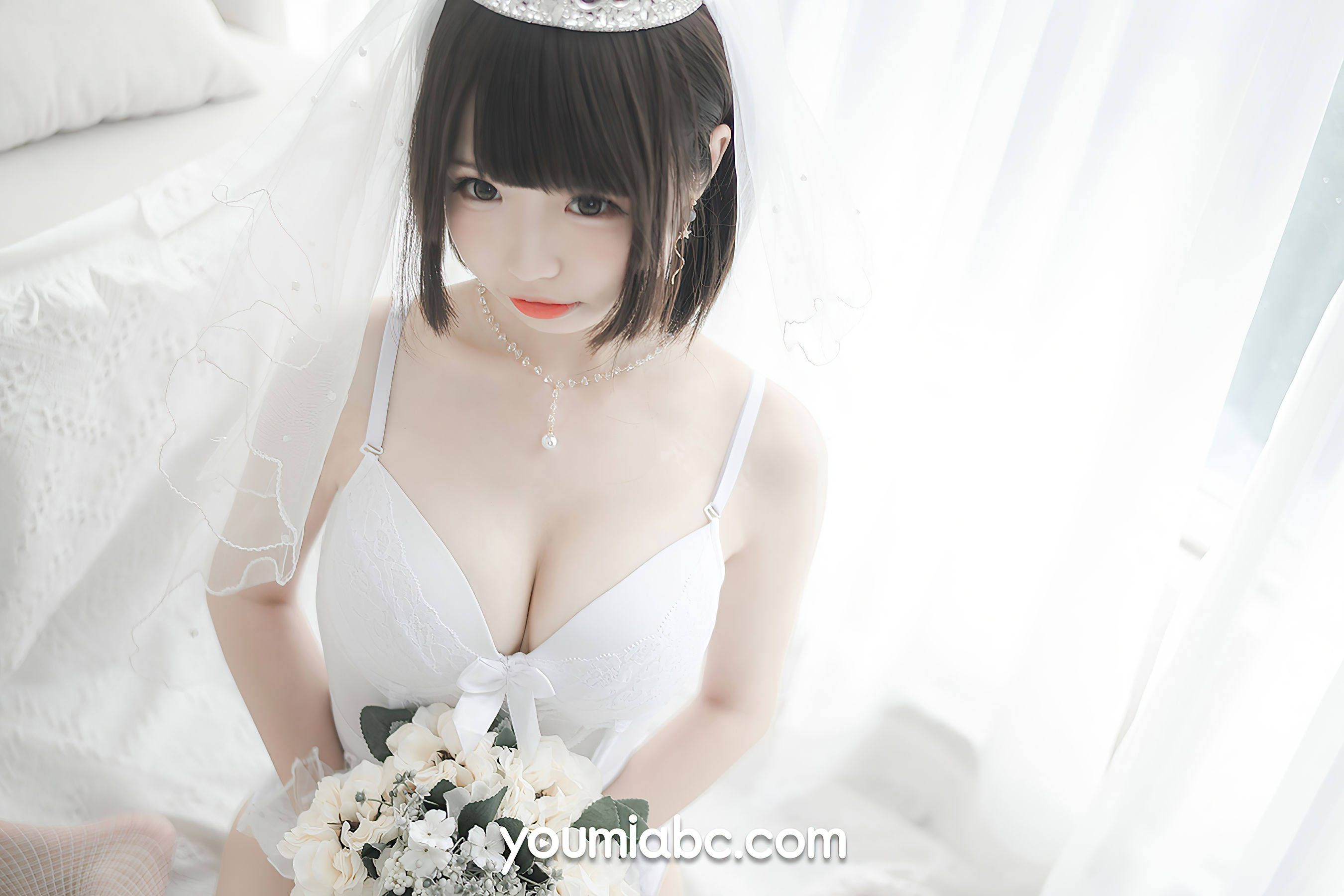 [尤蜜YouMi]  甜椒妙妙mio - 白皙花嫁