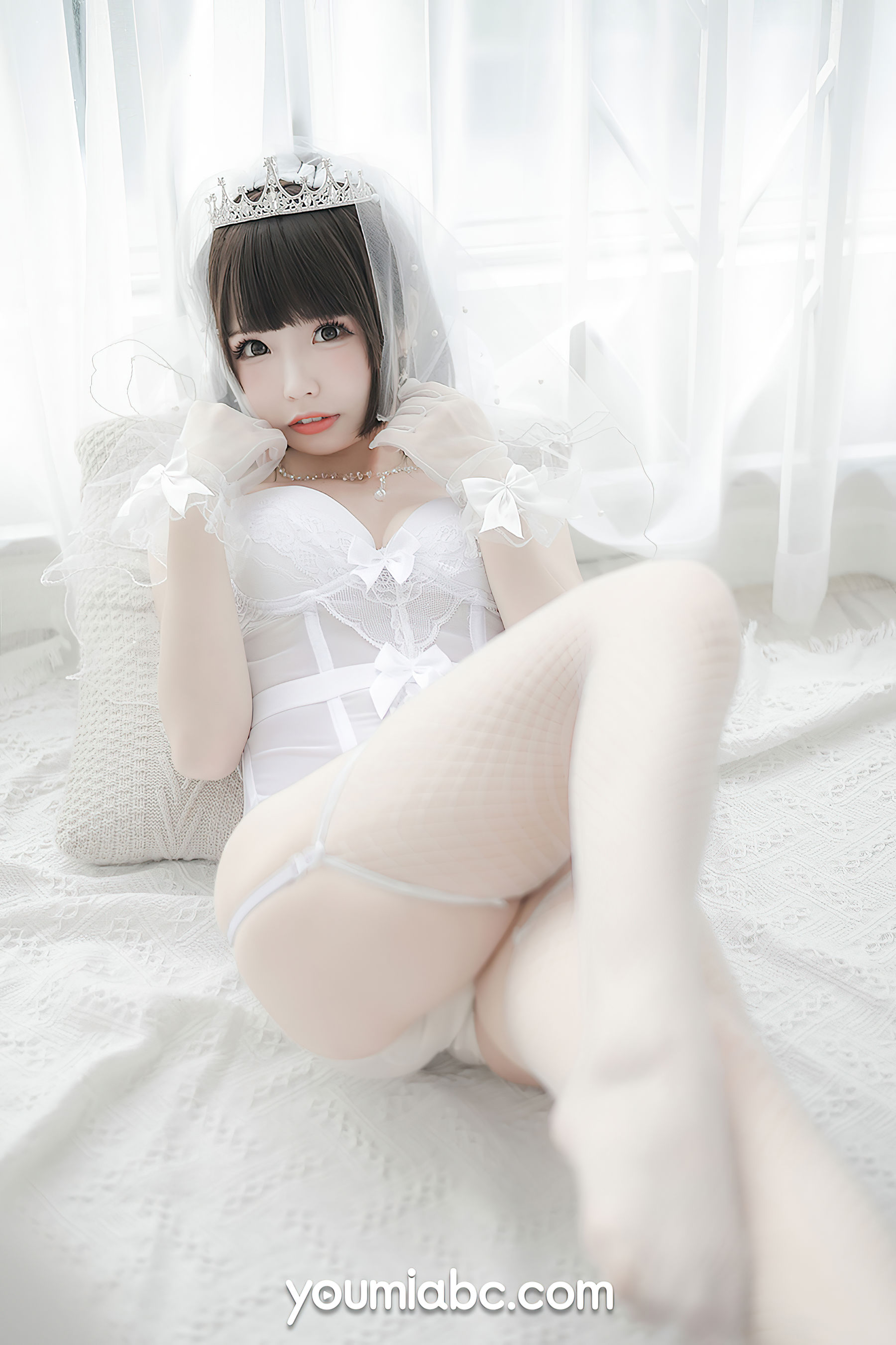 [尤蜜YouMi]  甜椒妙妙mio - 白皙花嫁