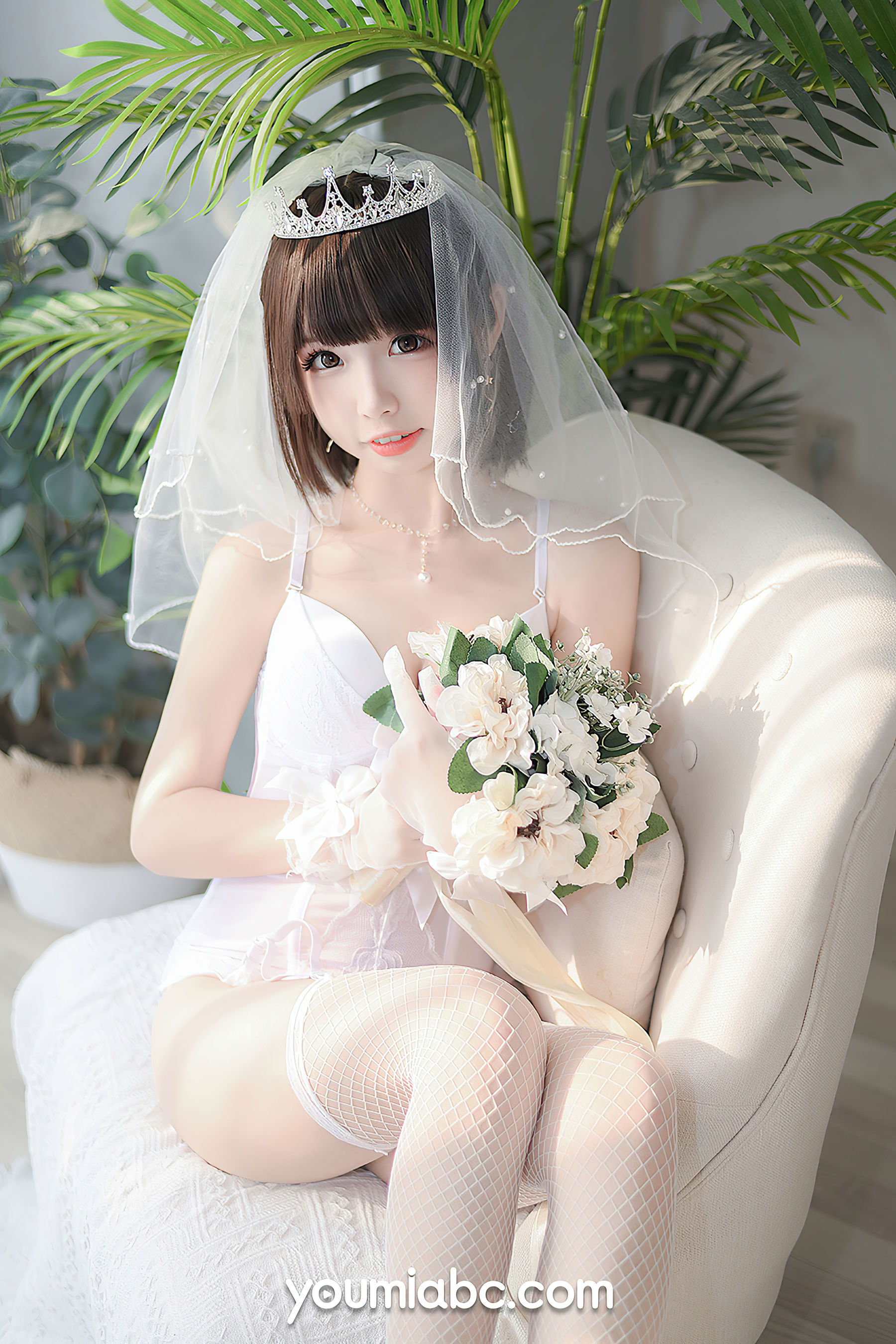[尤蜜YouMi]  甜椒妙妙mio - 白皙花嫁