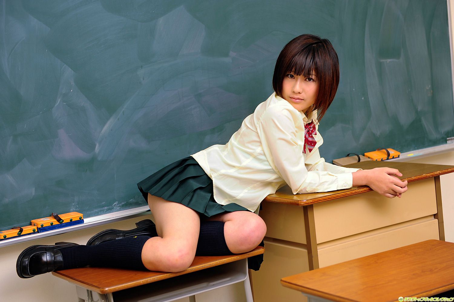 [DGC] NO.849 Ruika Motojima 本島ルイカ 制服美少女天國