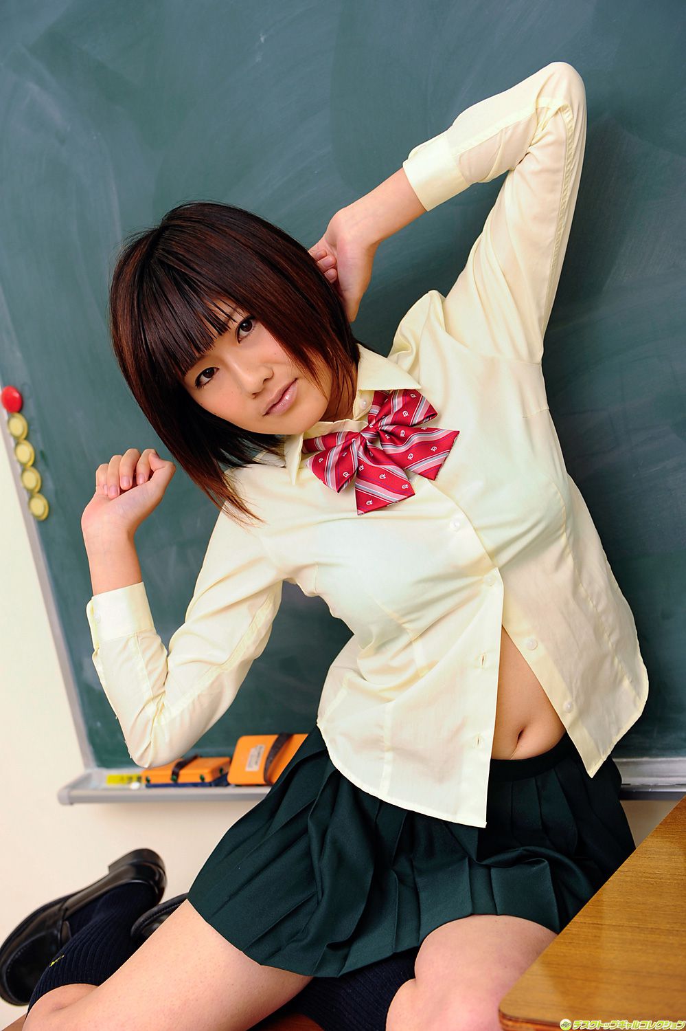 [DGC] NO.849 Ruika Motojima 本島ルイカ 制服美少女天國