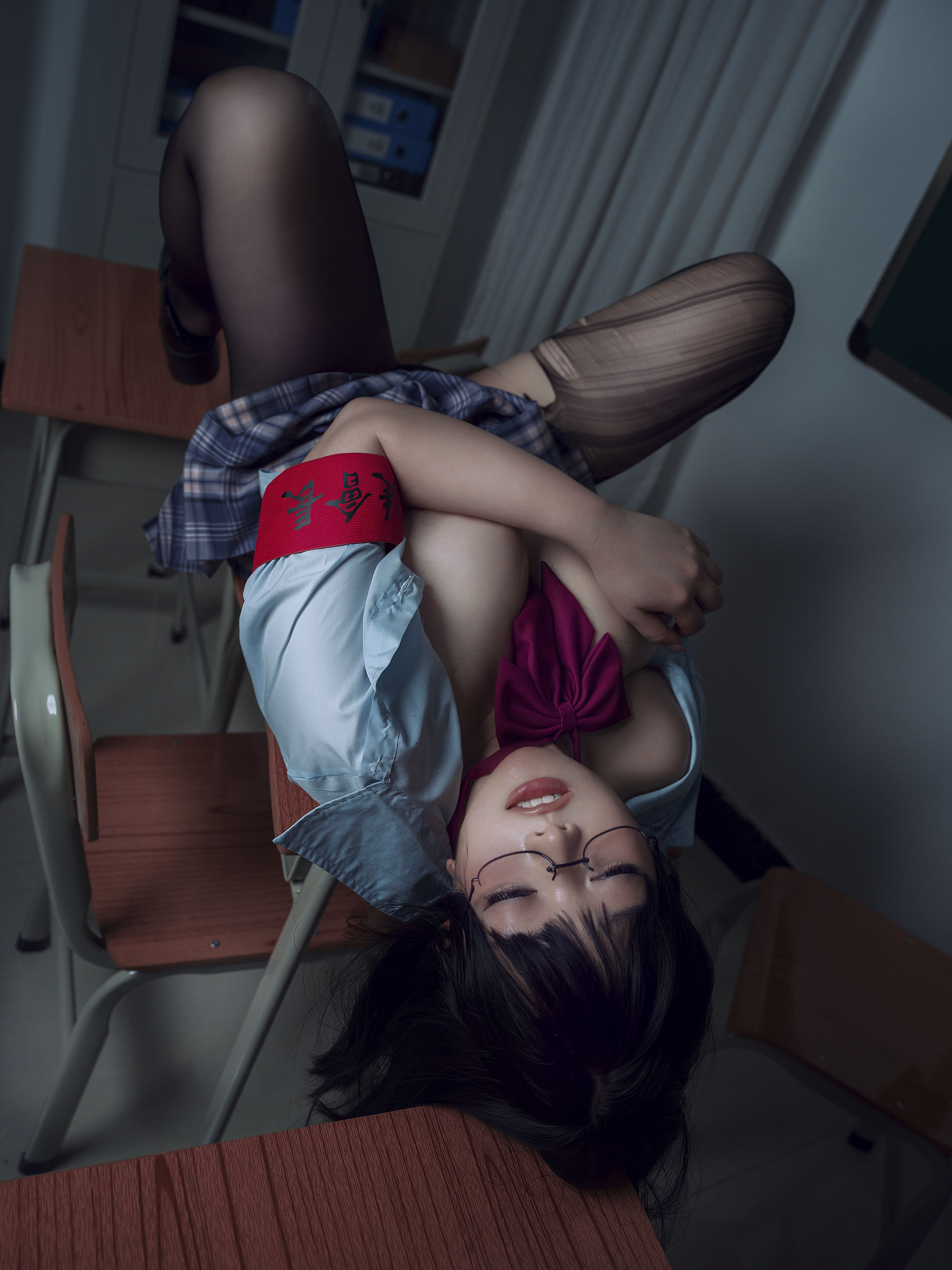 [网红COSER写真] NinJA阿寨寨 - 生徒会长