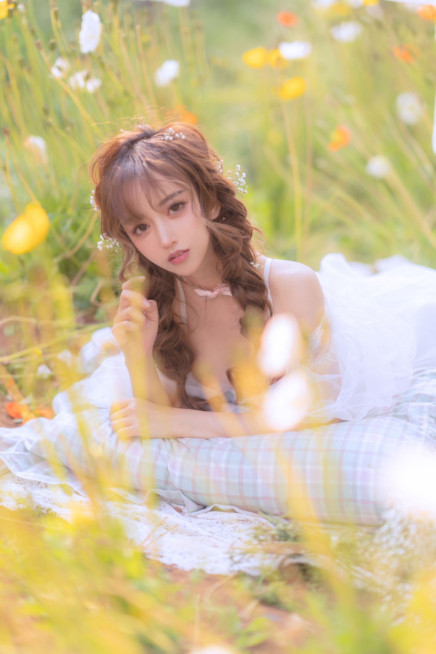[网红COSER写真] 斗鱼米线线sama写真 - 夏日限定 晒衣服