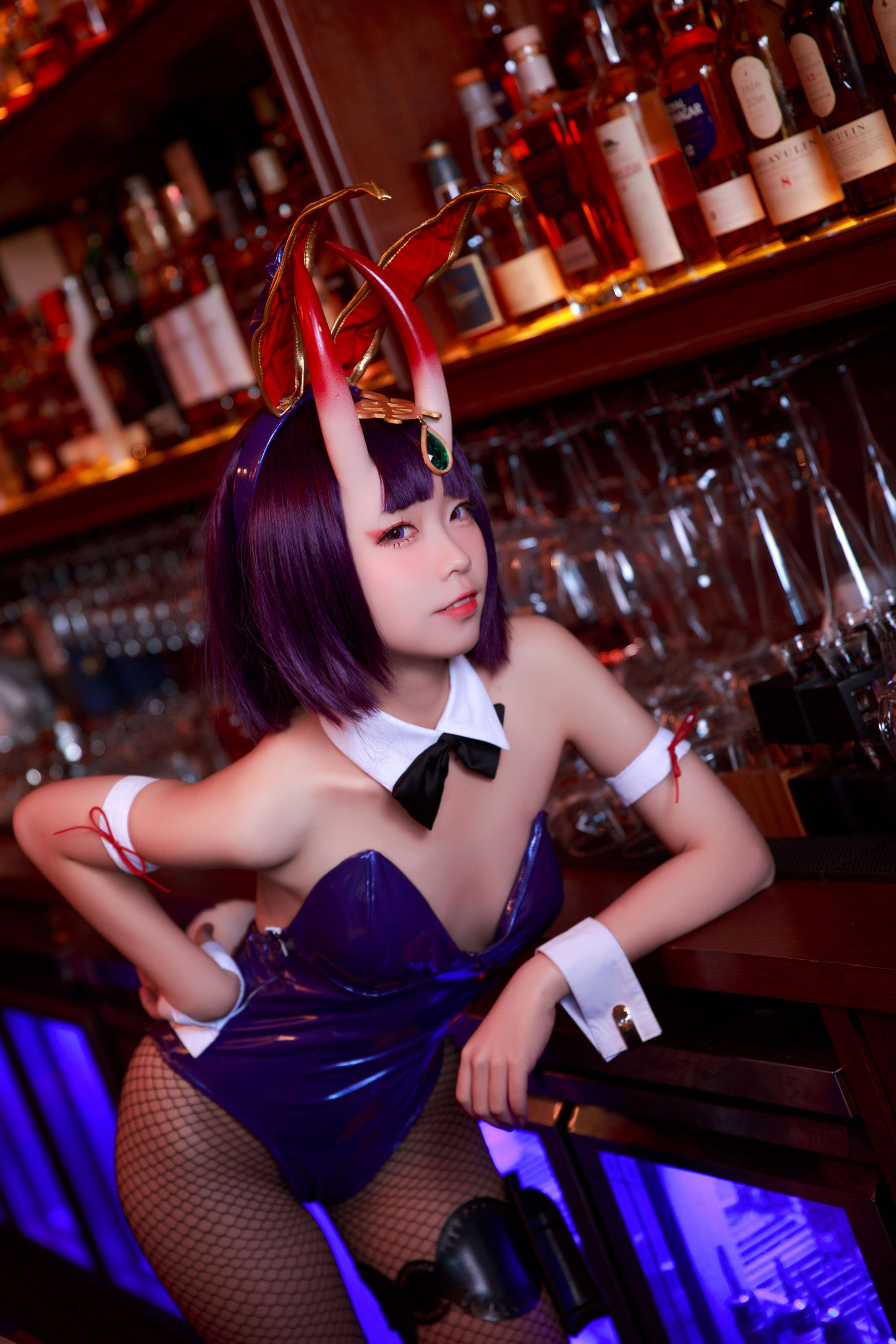 [网红COSER写真] 动漫博主G44不会受伤 - 酒吞兔女郎
