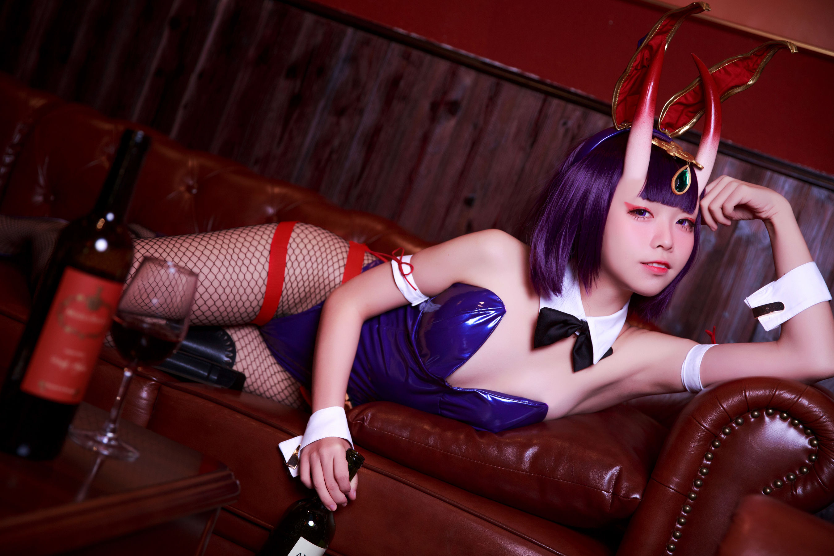 [网红COSER写真] 动漫博主G44不会受伤 - 酒吞兔女郎