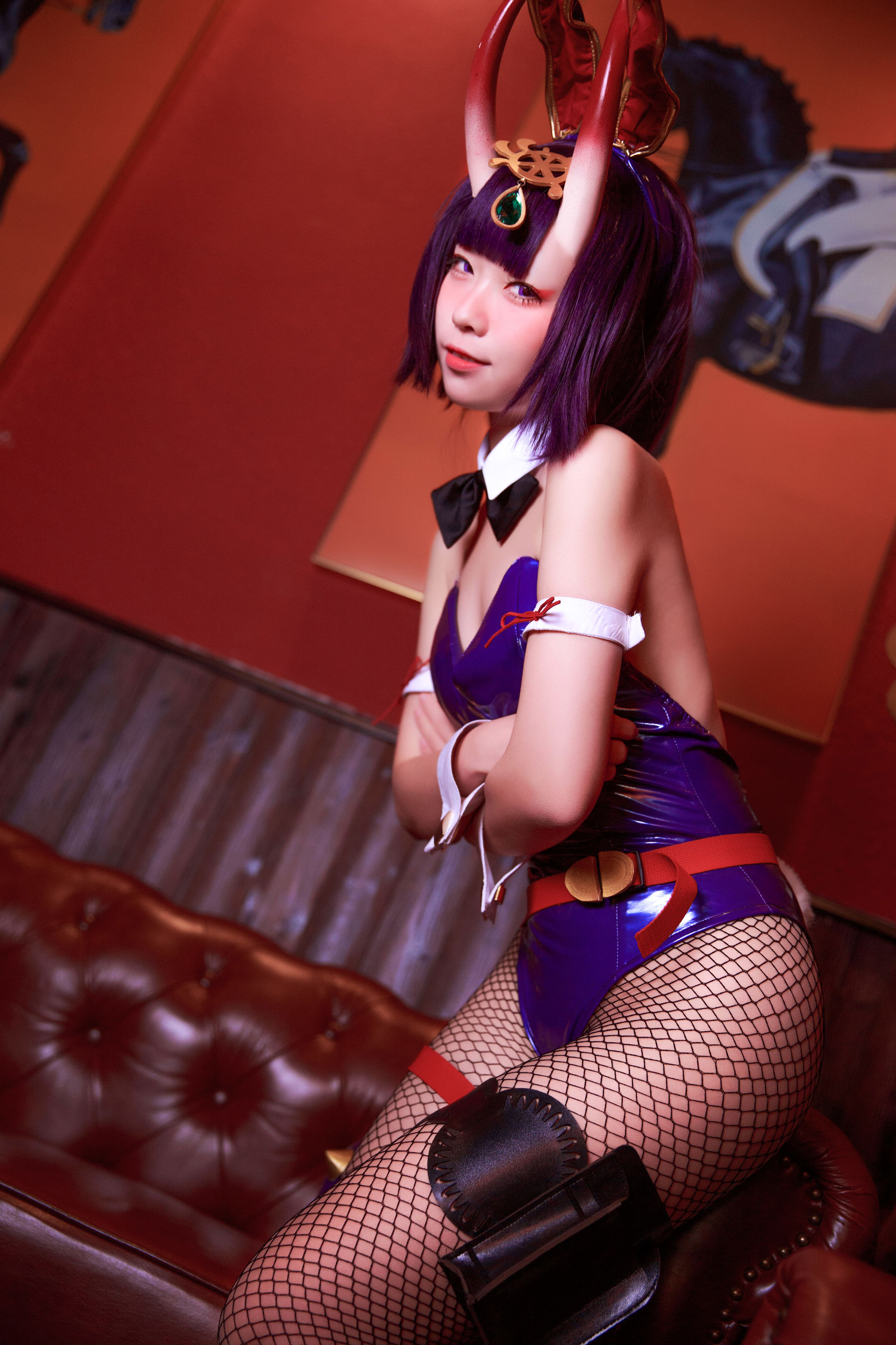 [网红COSER写真] 动漫博主G44不会受伤 - 酒吞兔女郎