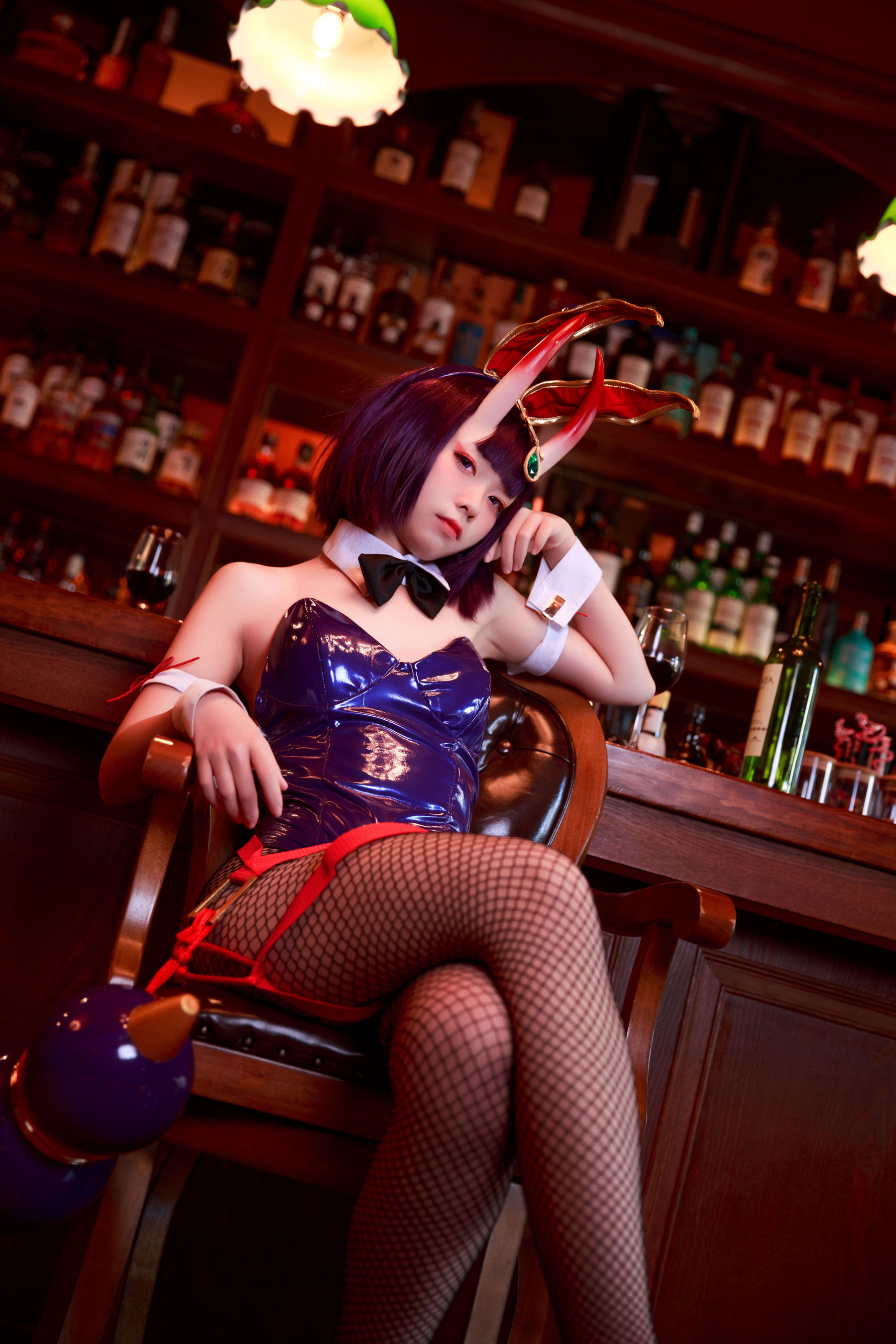 [网红COSER写真] 动漫博主G44不会受伤 - 酒吞兔女郎