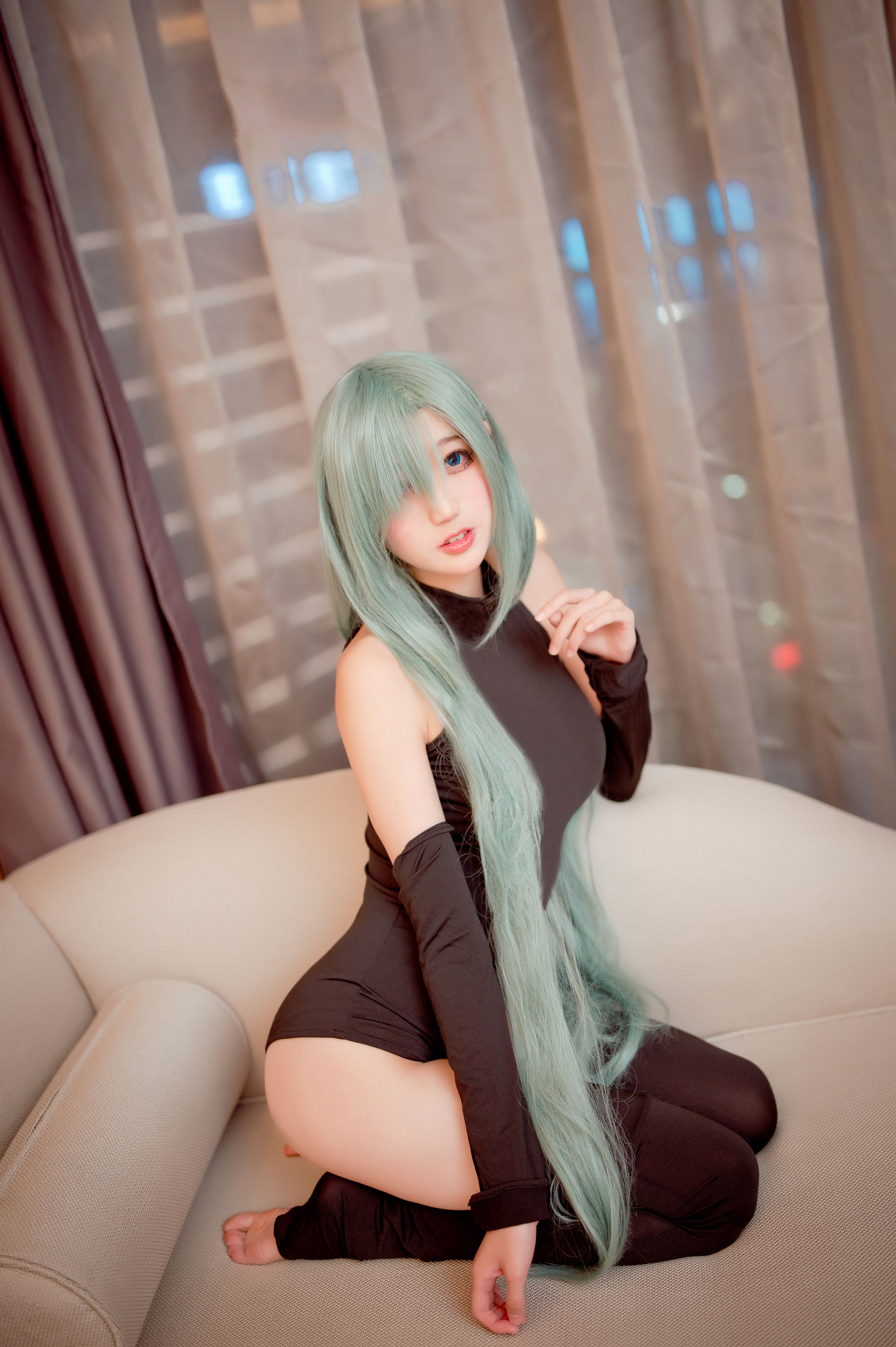 [网红COSER写真] 周叽是可爱兔兔 - 伊丽莎白连体衣