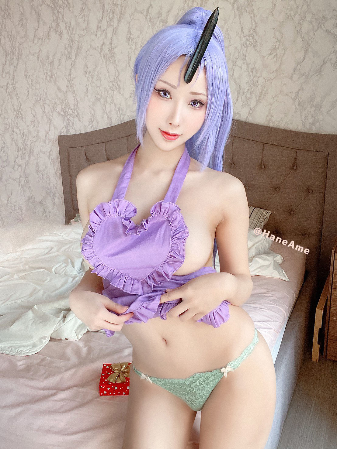 [网红COSER写真] Hane Ame 雨波写真 - 史莱姆紫苑