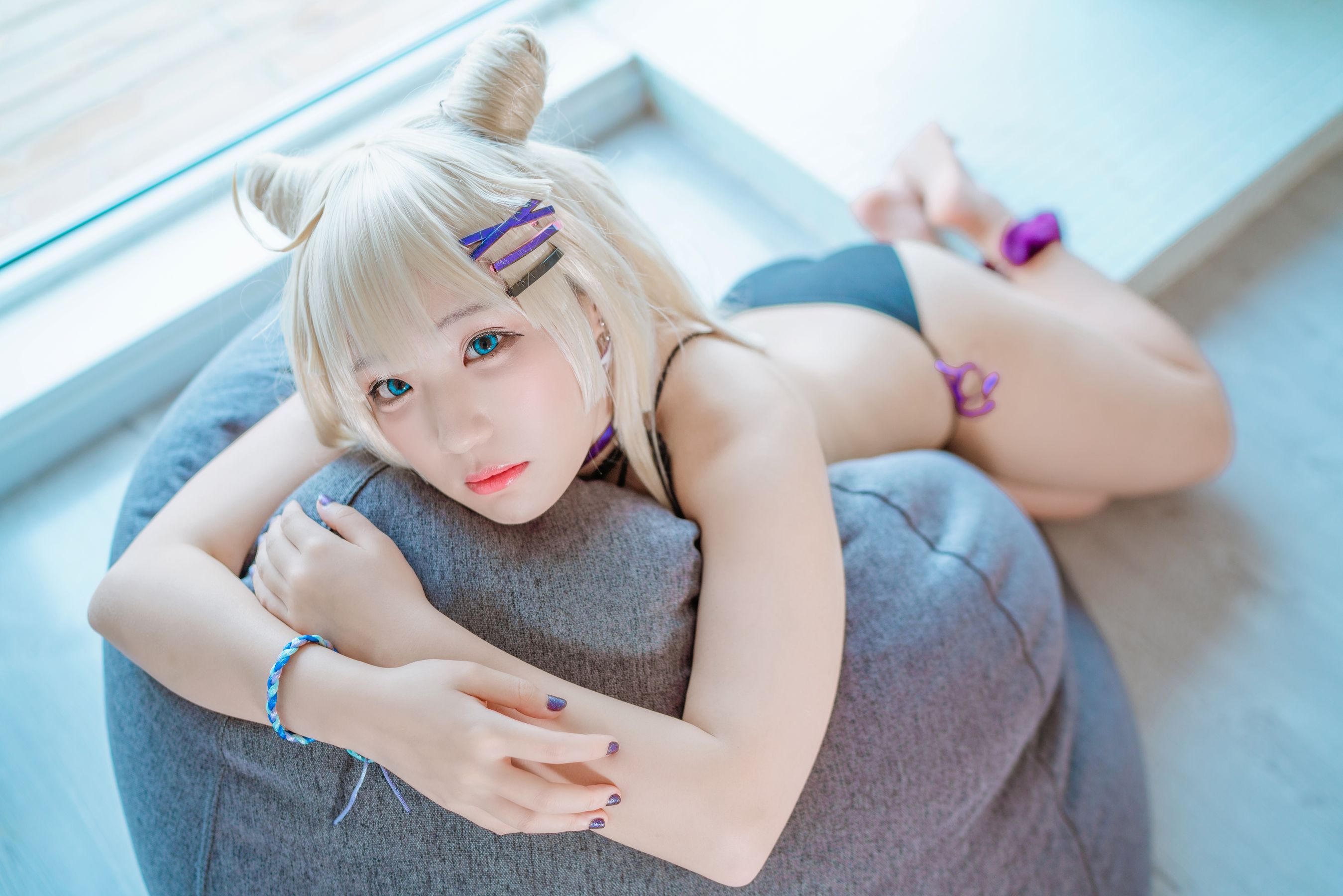 [网红COSER写真] 动漫博主Mime弥美 - 少女前线 AA-12 无烟棒棒糖