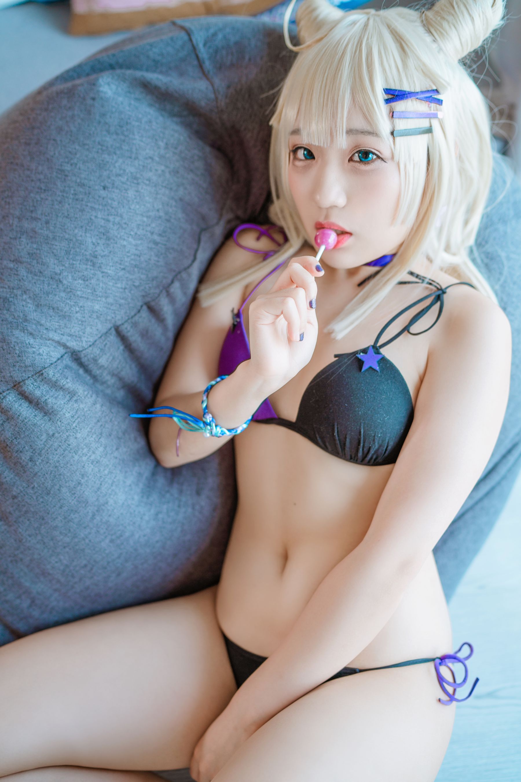 [网红COSER写真] 动漫博主Mime弥美 - 少女前线 AA-12 无烟棒棒糖
