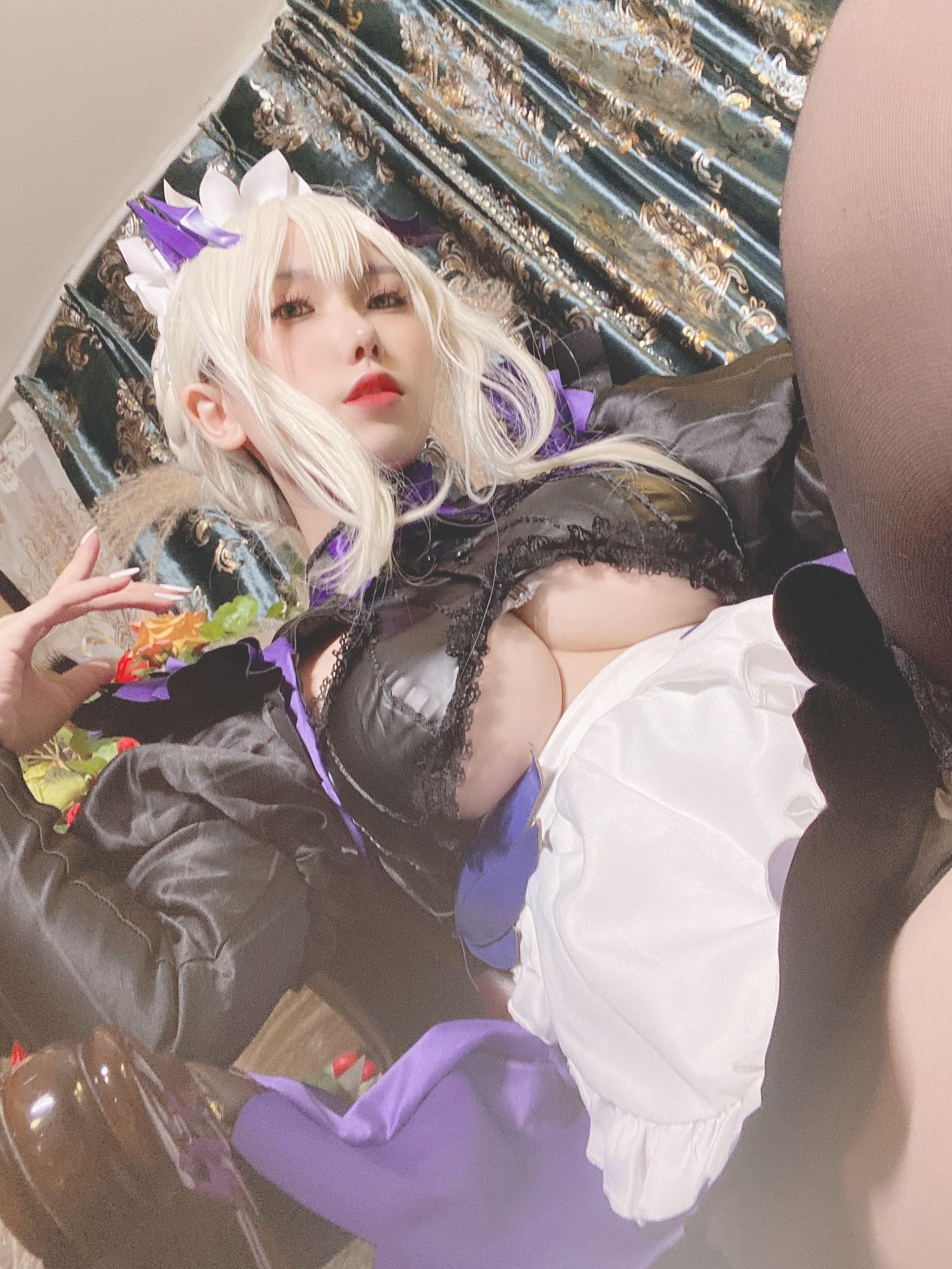 [网红COSER写真] 芋圆侑子SJ_ - 黑枪呆女仆自拍