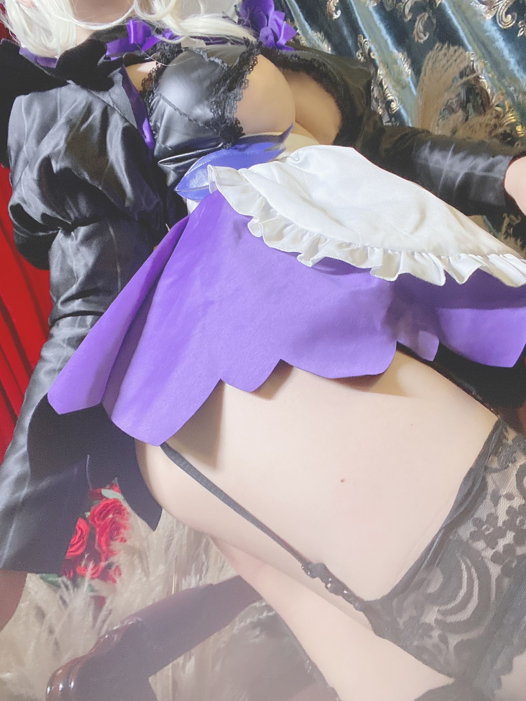 [网红COSER写真] 芋圆侑子SJ_ - 黑枪呆女仆自拍